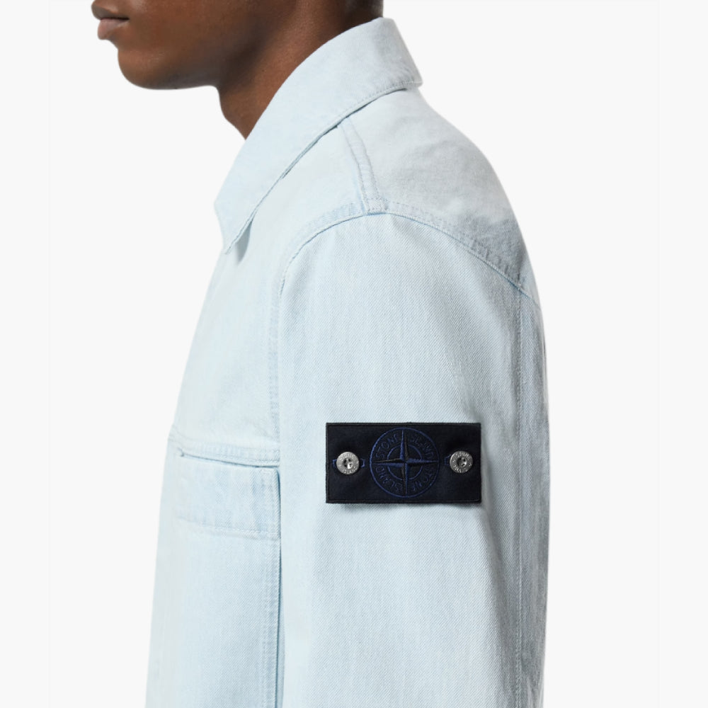 Veste Stone Island — coach denim ultra bleached