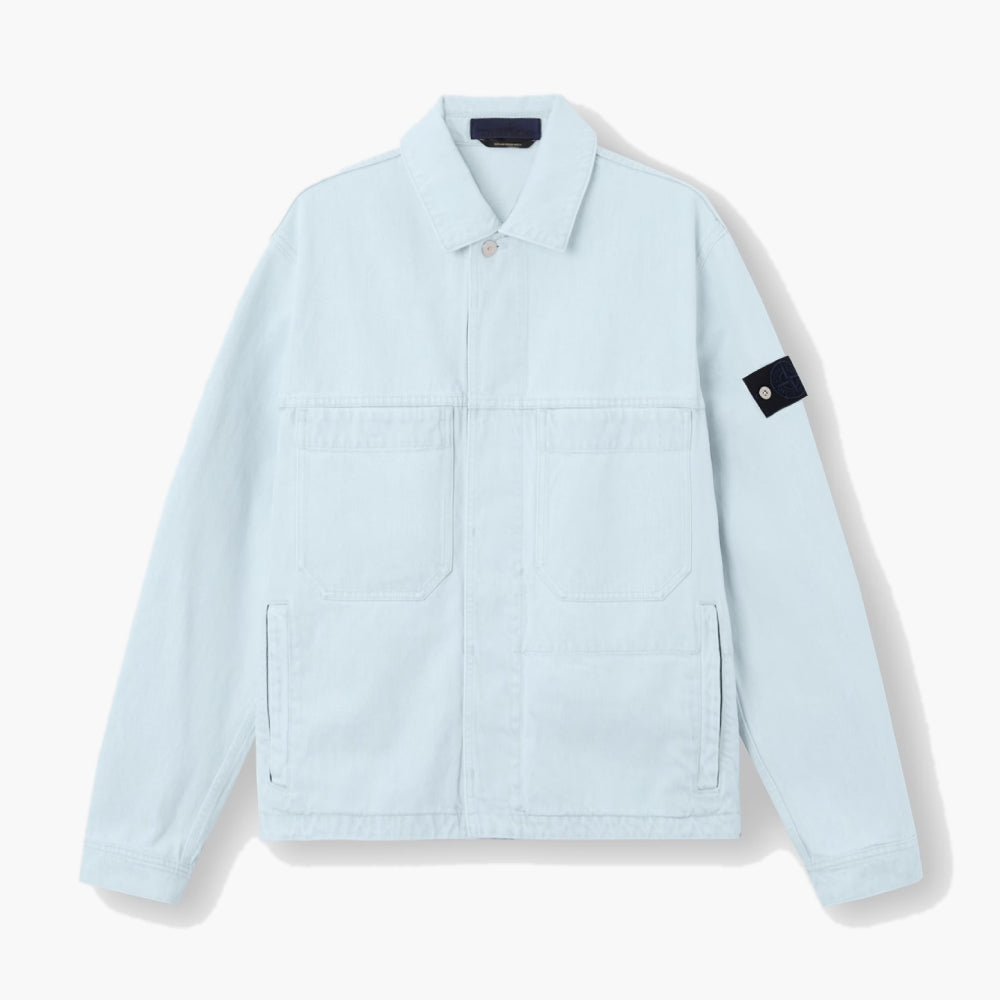 Veste Stone Island — coach denim ultra bleached