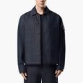 Stone Island jacket — raw indigo denim coach