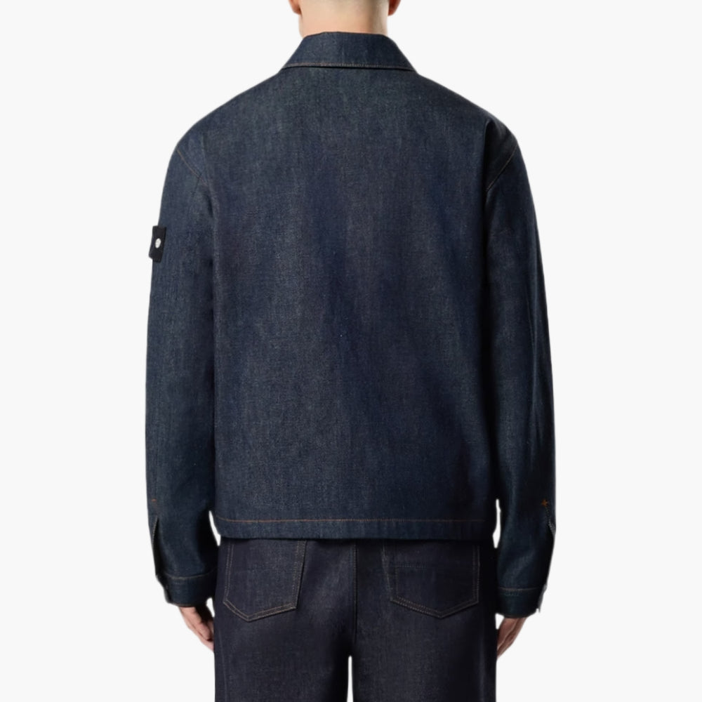 Veste Stone Island — coach denim raw indigo