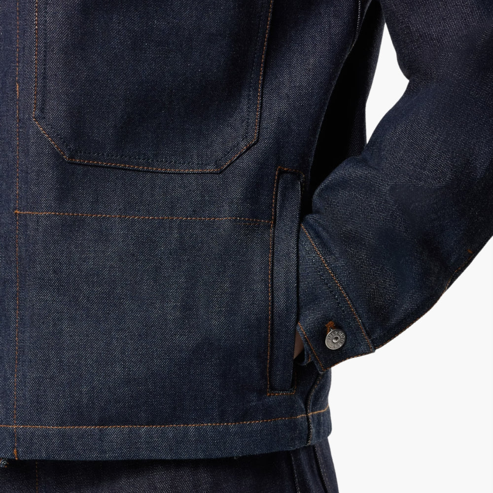 Veste Stone Island — coach denim raw indigo