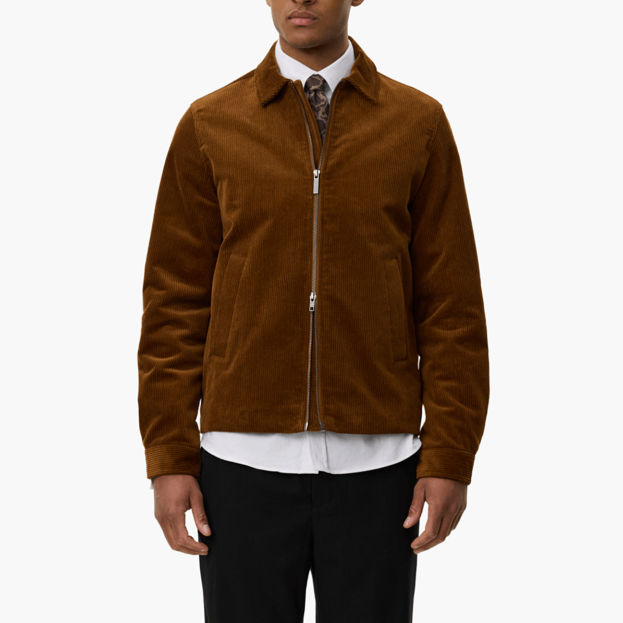 Veste coach velours côtelé déperlant