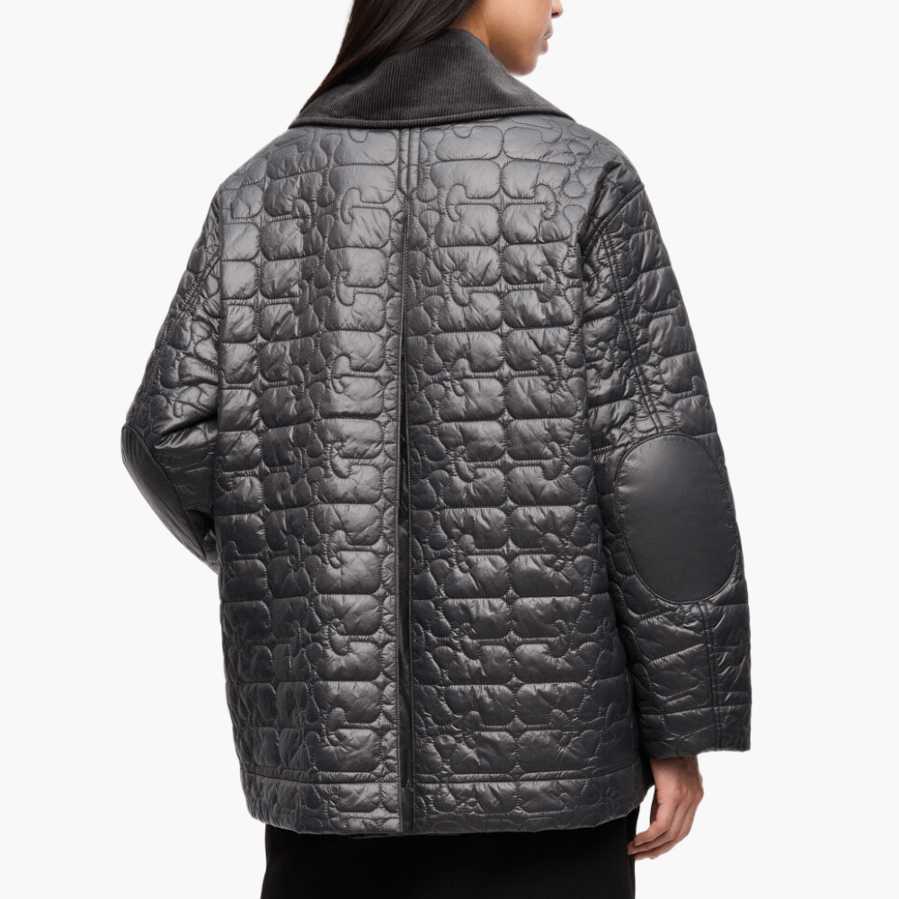 Veste midi matelassée brillante