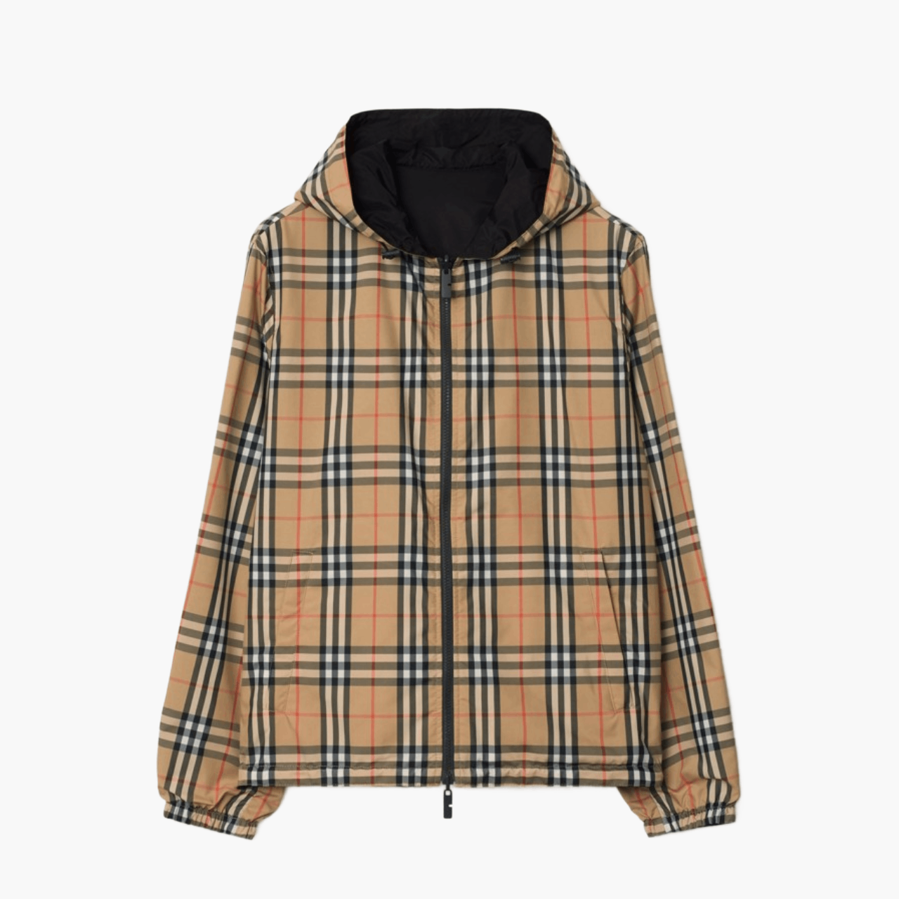 Veste réversible à capuche Check
