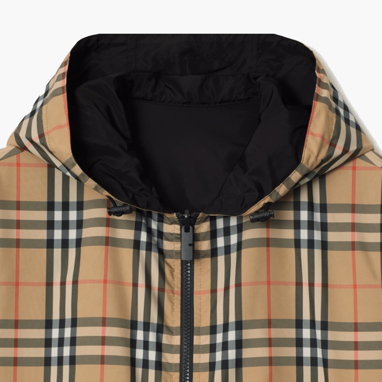 Veste réversible à capuche Check