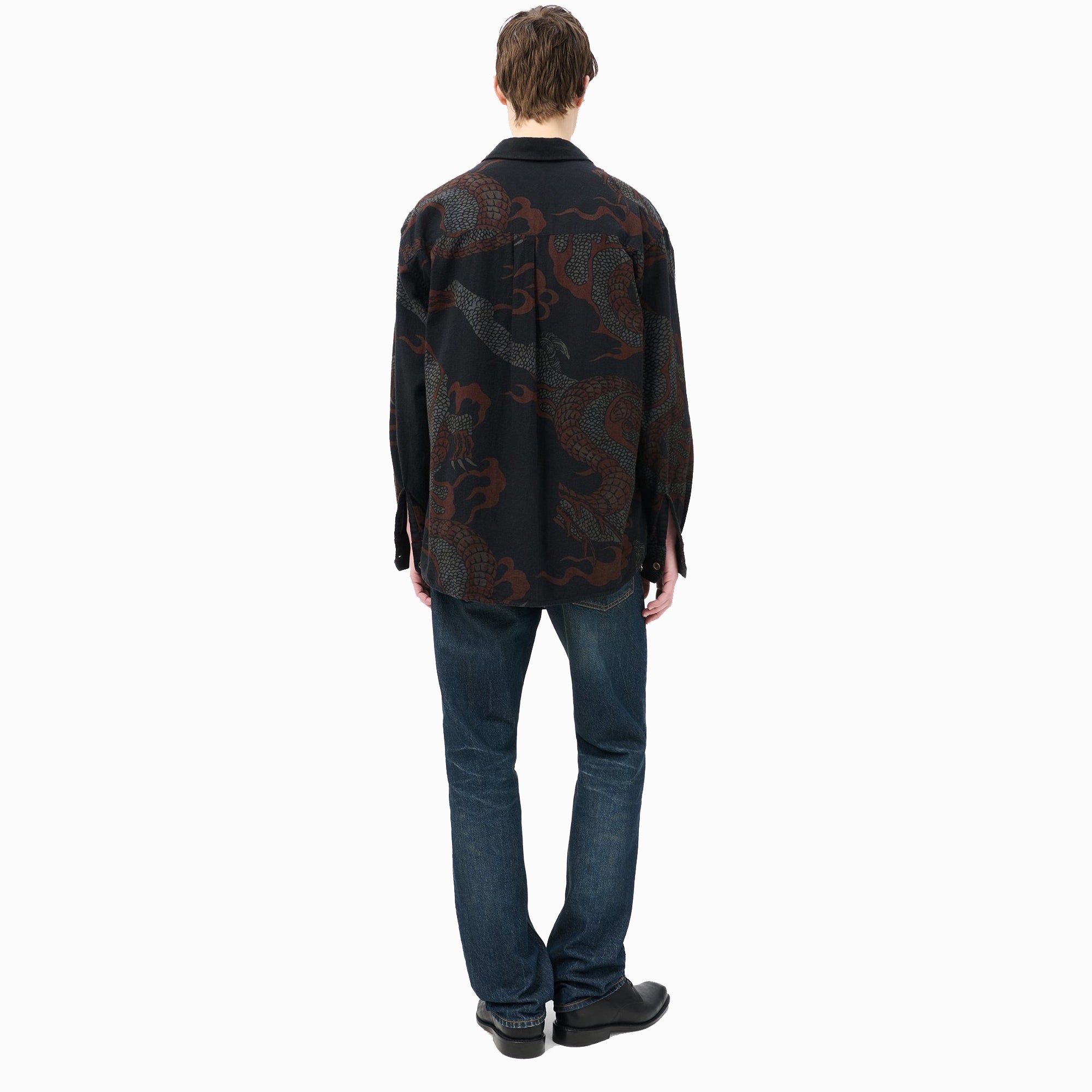 Above Shirt Abstract Snake Print