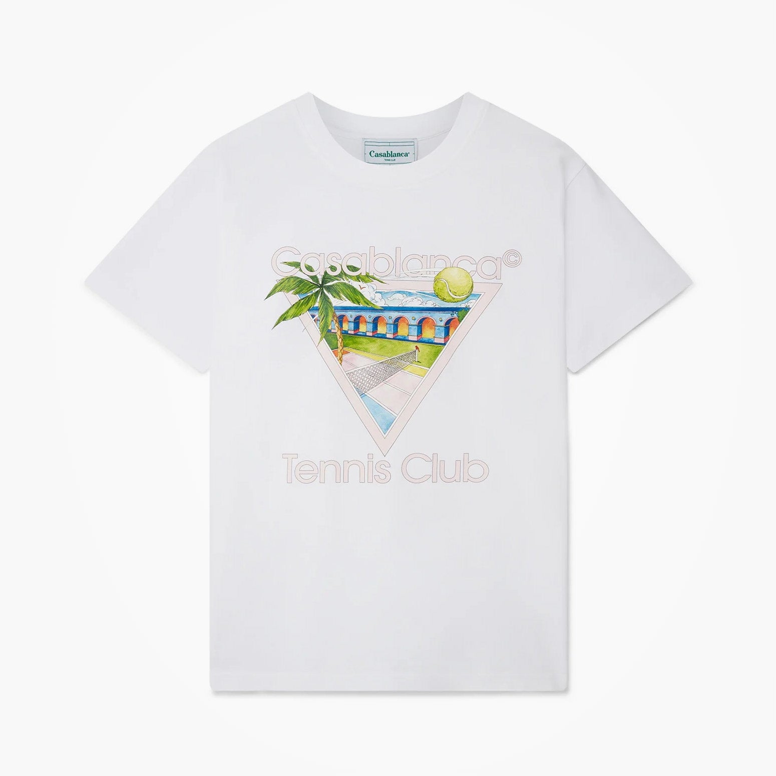T-shirt Casablanca Tennis Club Icon Blanc