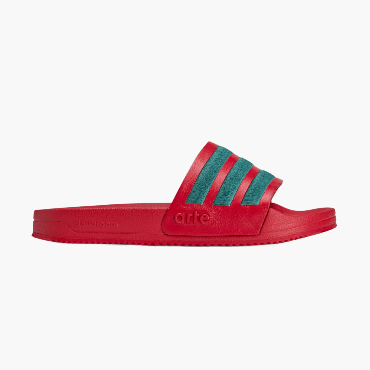 Claquette Adidas x Arte Adilette Rouge/Vert