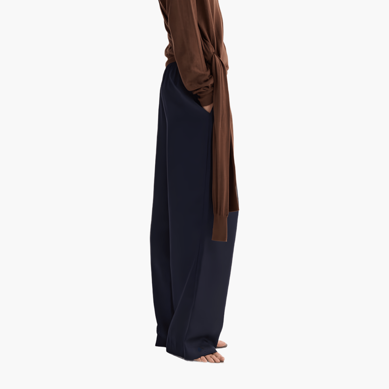 Pantalon Soie Night Wide Leg