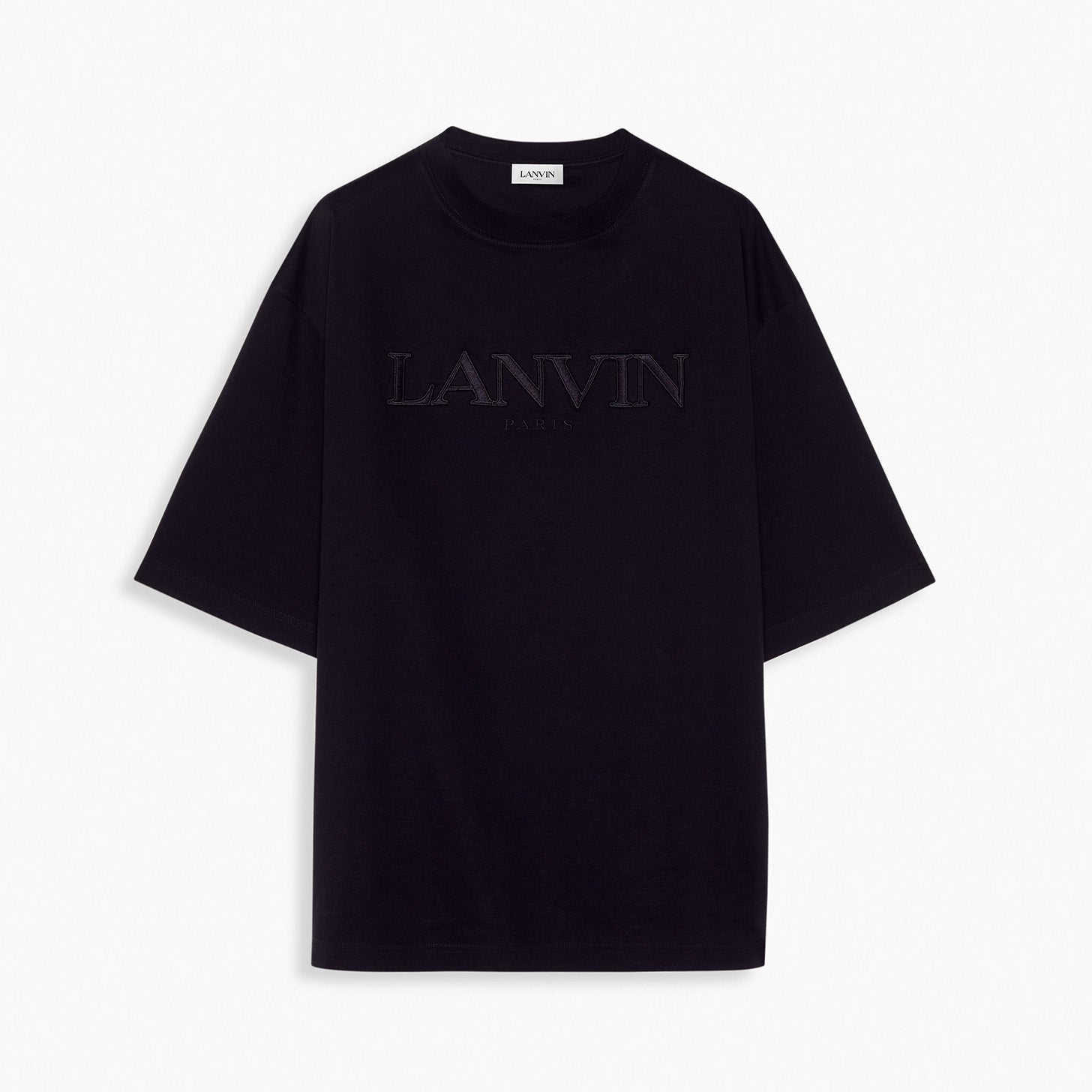 T-shirt Lanvin Broderie Logo Noir
