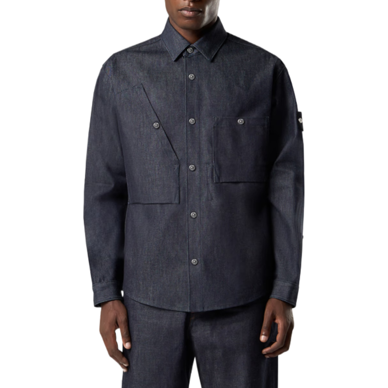 Surchemise Stone Island indigo raw