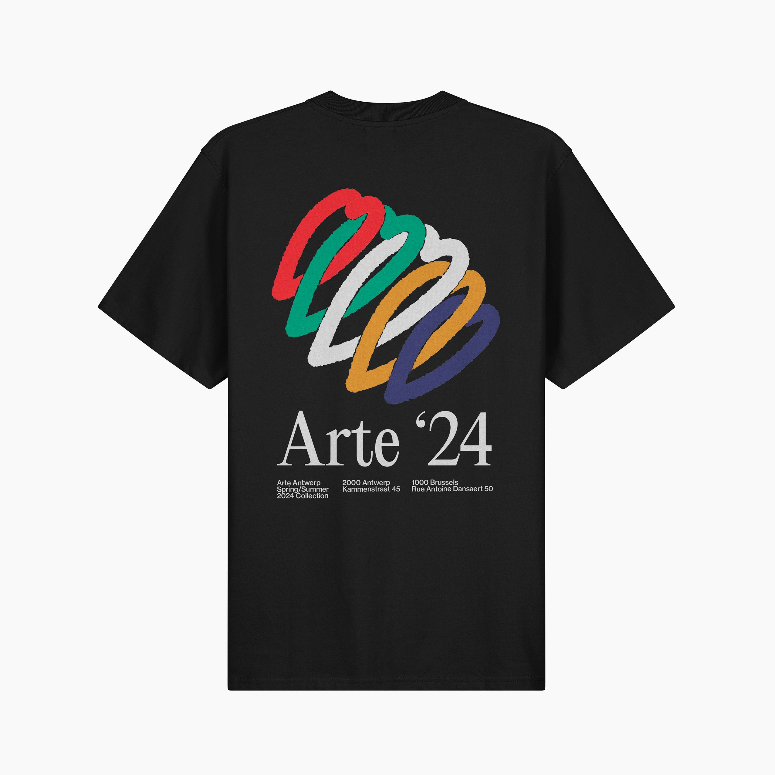 T-shirt Arte Heart Rings Noir
