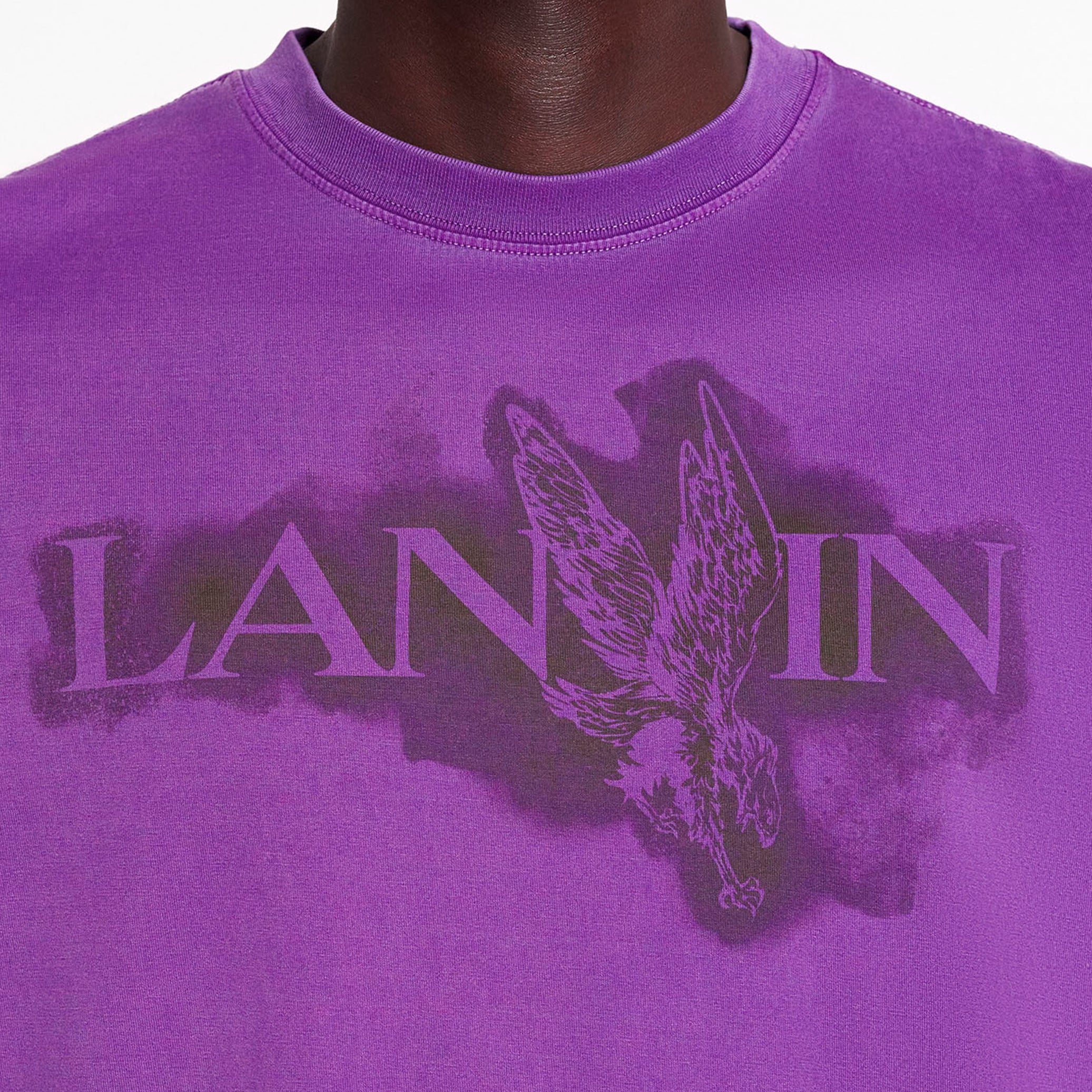 Lanvin X Future Purple Eagle T-shirt