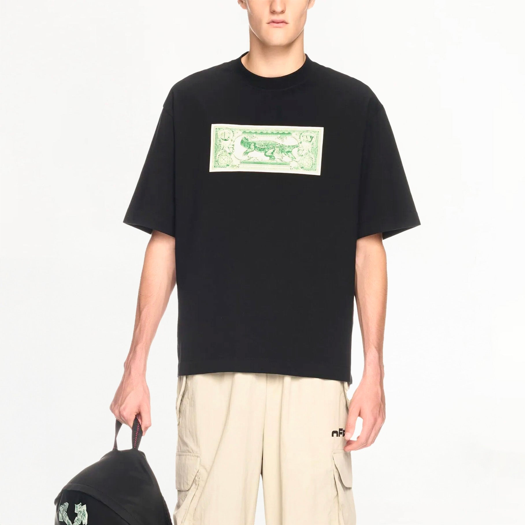 T-shirt Off-White Banknote Arrow Noir