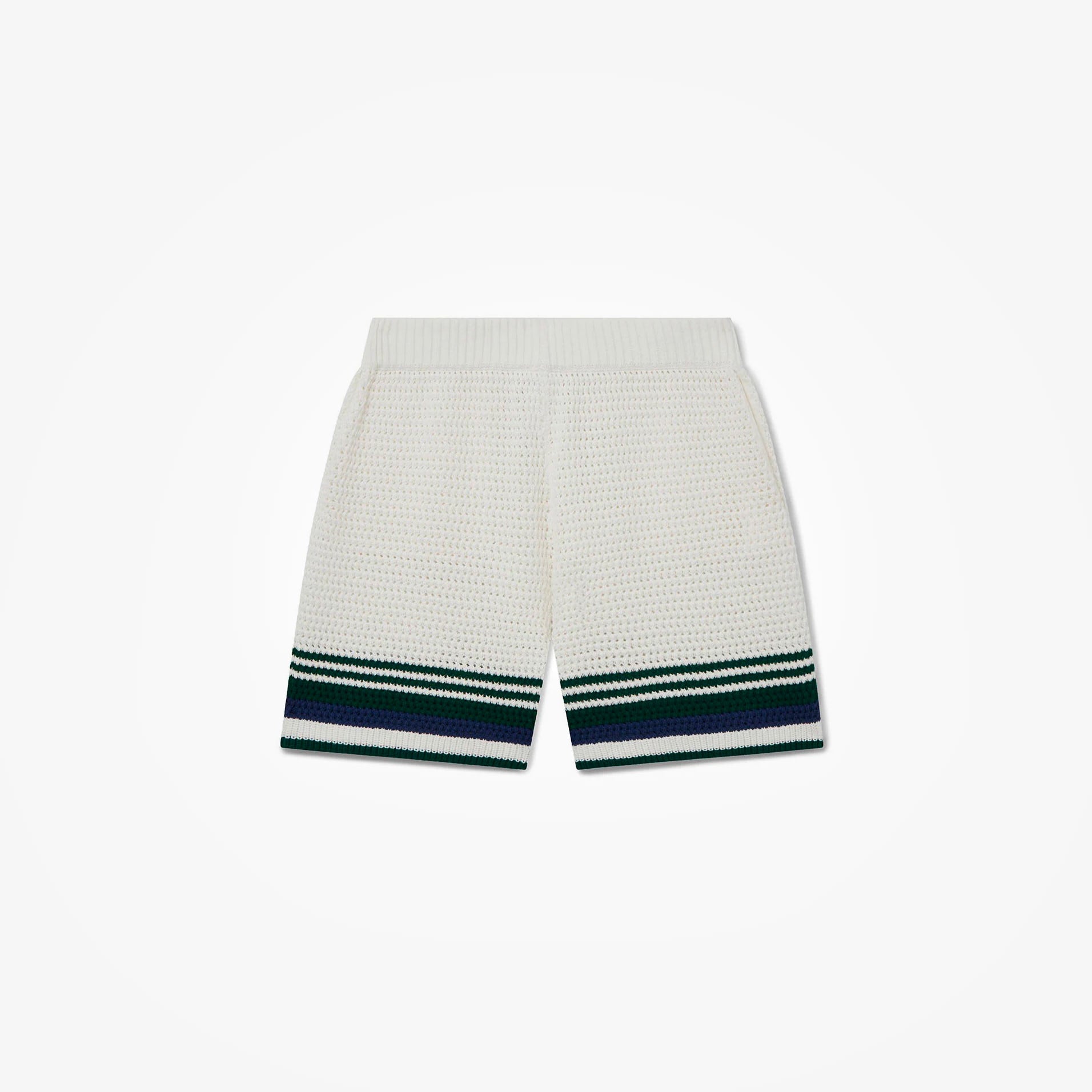 Short Casablanca Crochet Tennis Blanc