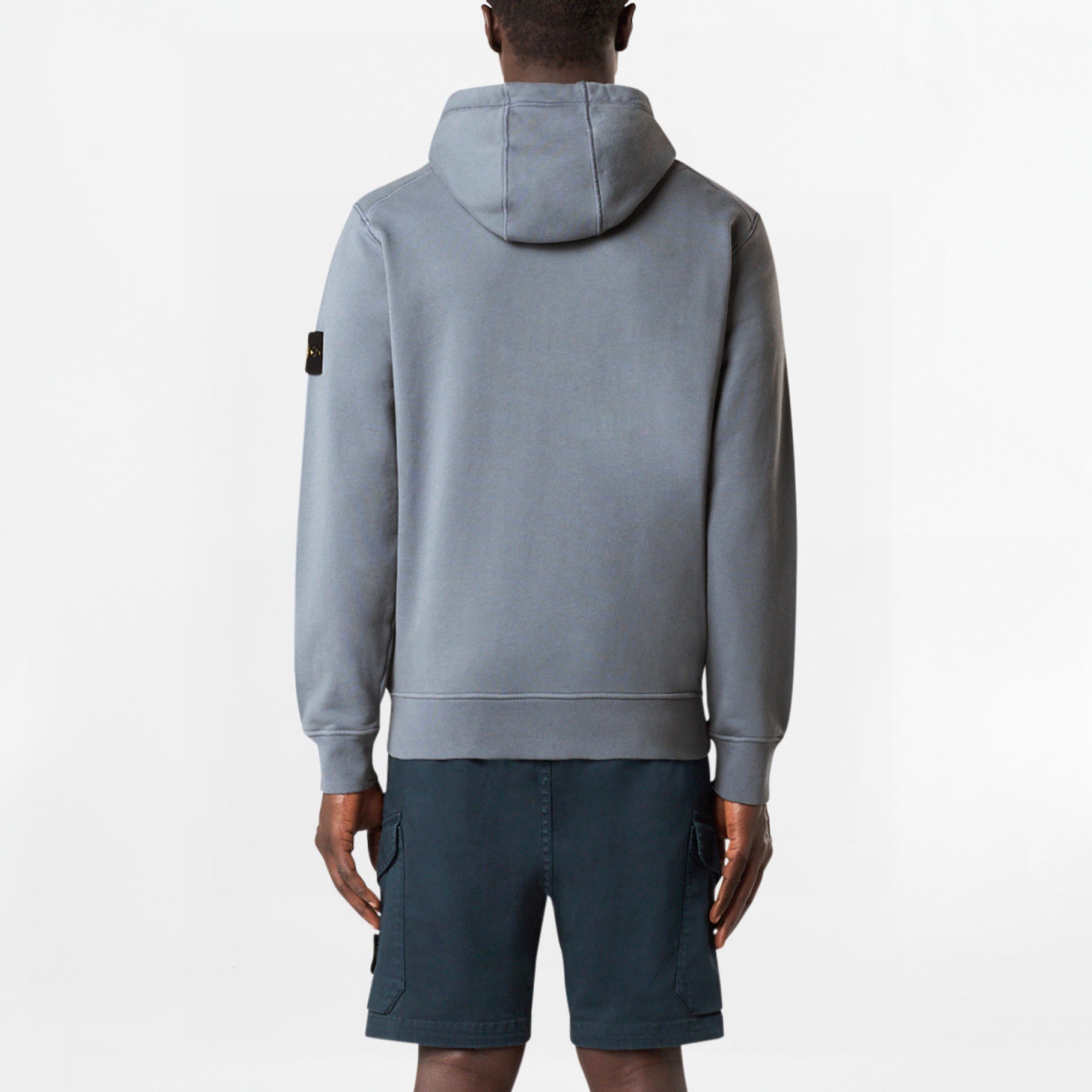 Sweatshirt Stone Island Organic Cotton Fleece 6100045 Bleu Avio