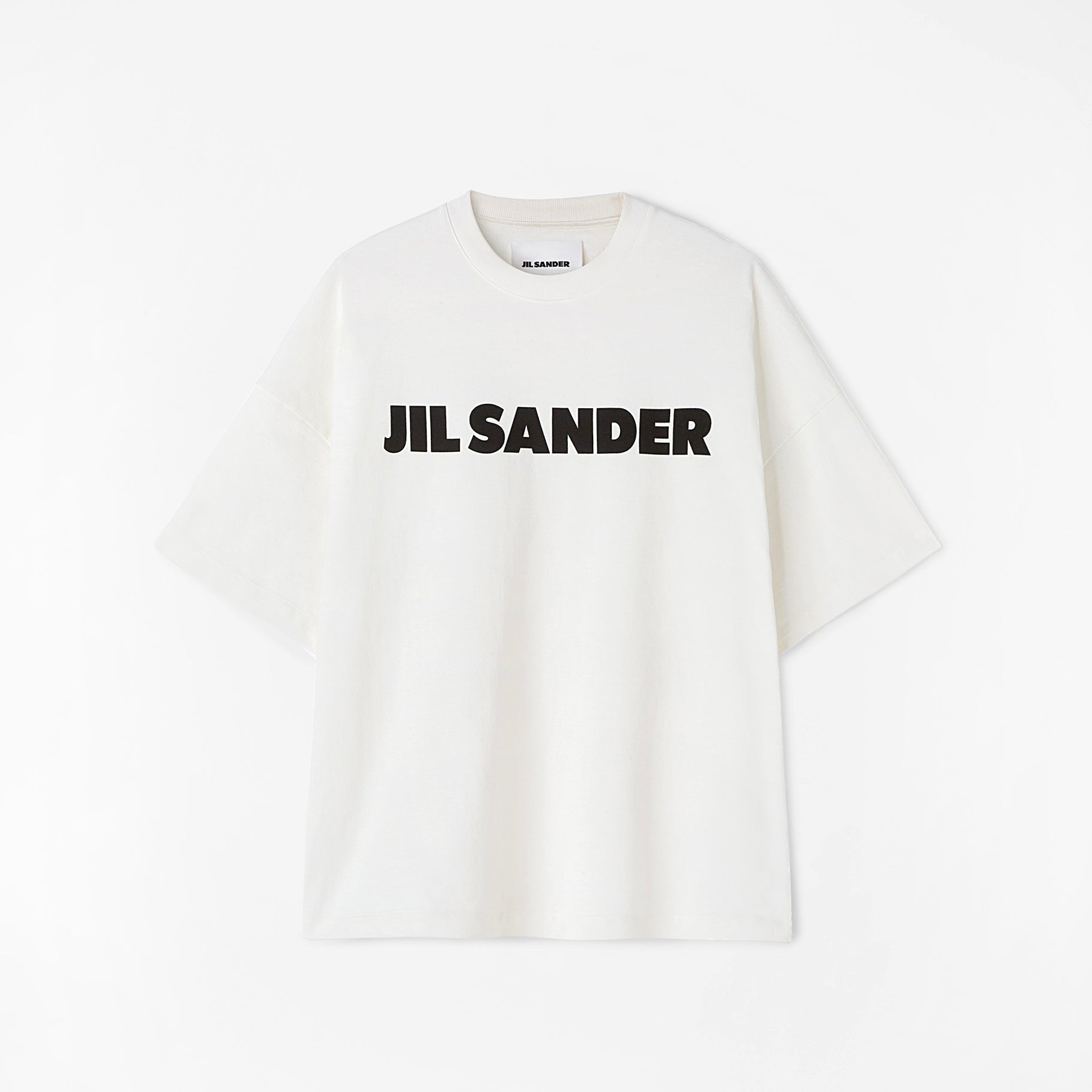 T-shirt Jil Sander Logo Jersey Blanc
