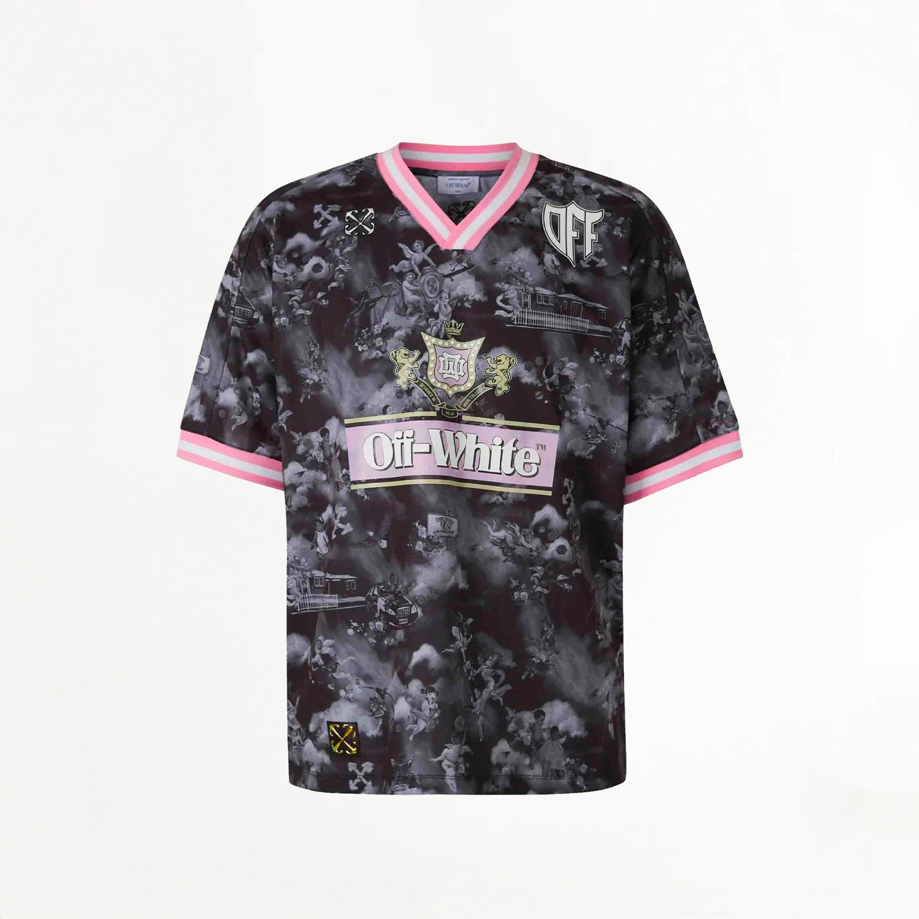 T-shirt Off-White Fresco Soccer Noir/Gris