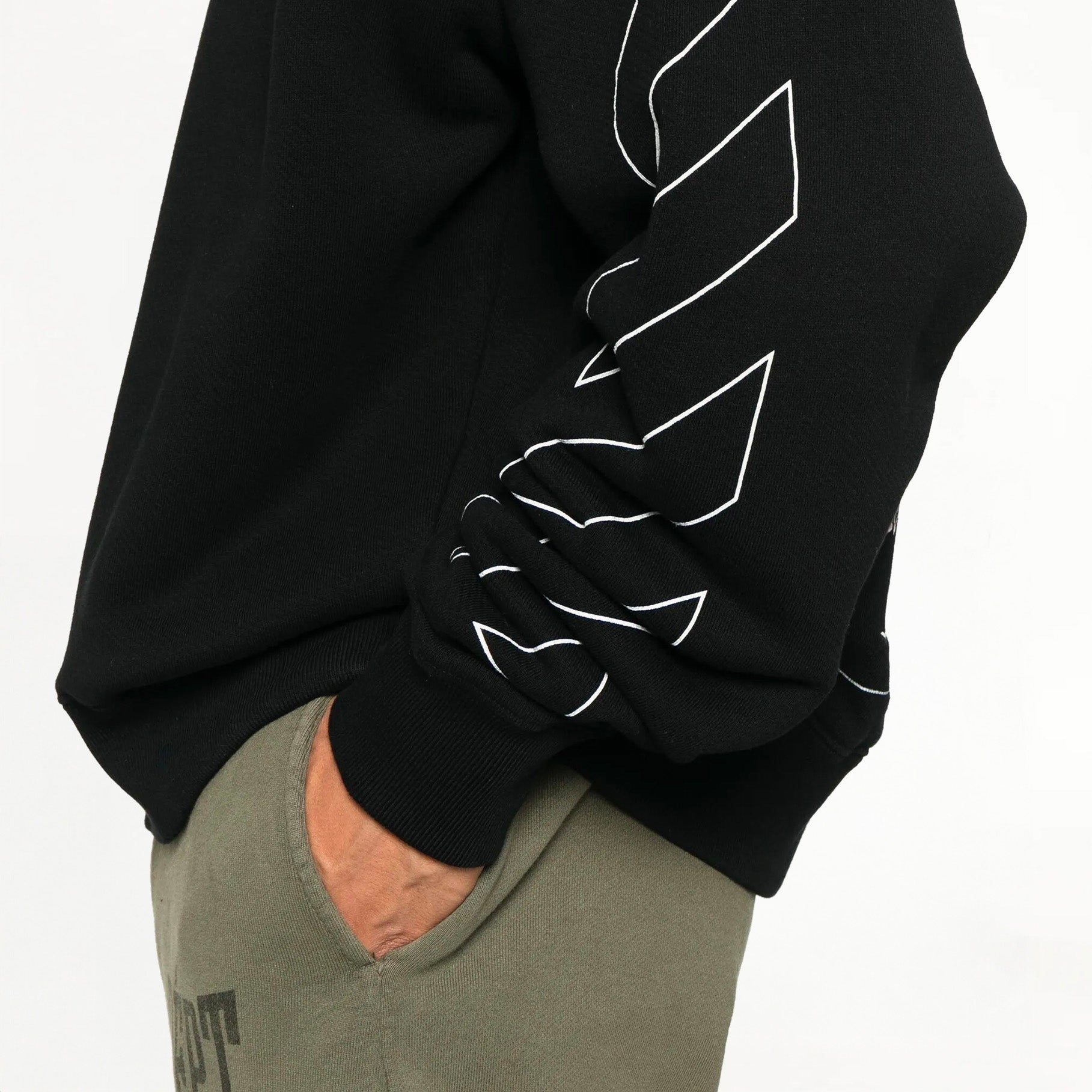 Sweatshirt Off-White Fresco Arrow Skate Noir