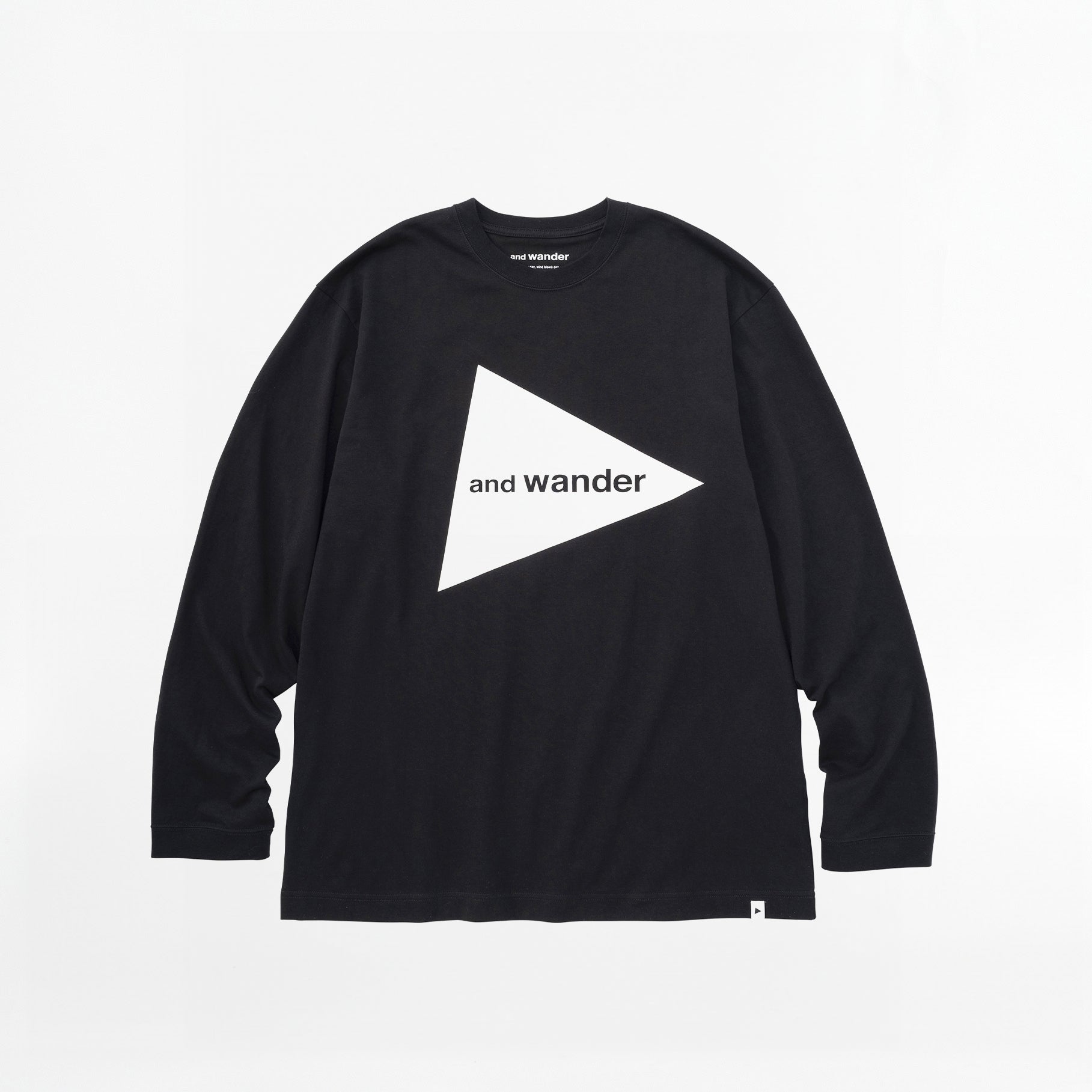 T-shirt And Wander LS Logo Noir