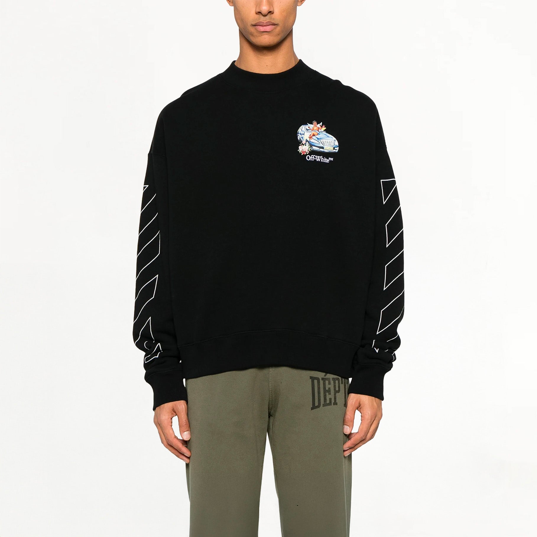 Sweatshirt Off-White Fresco Arrow Skate Noir