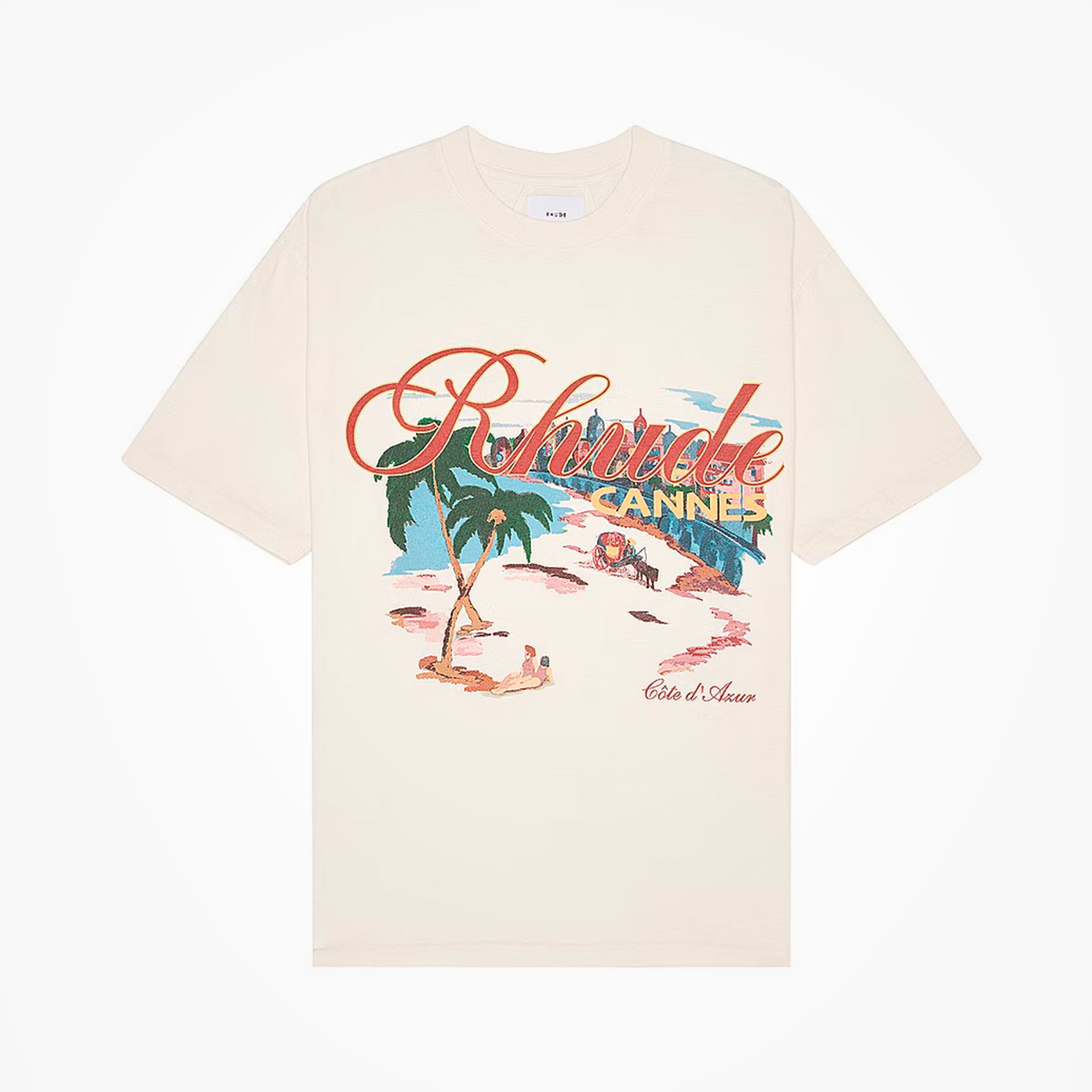 T-shirt Rhude Cannes Beach Cream