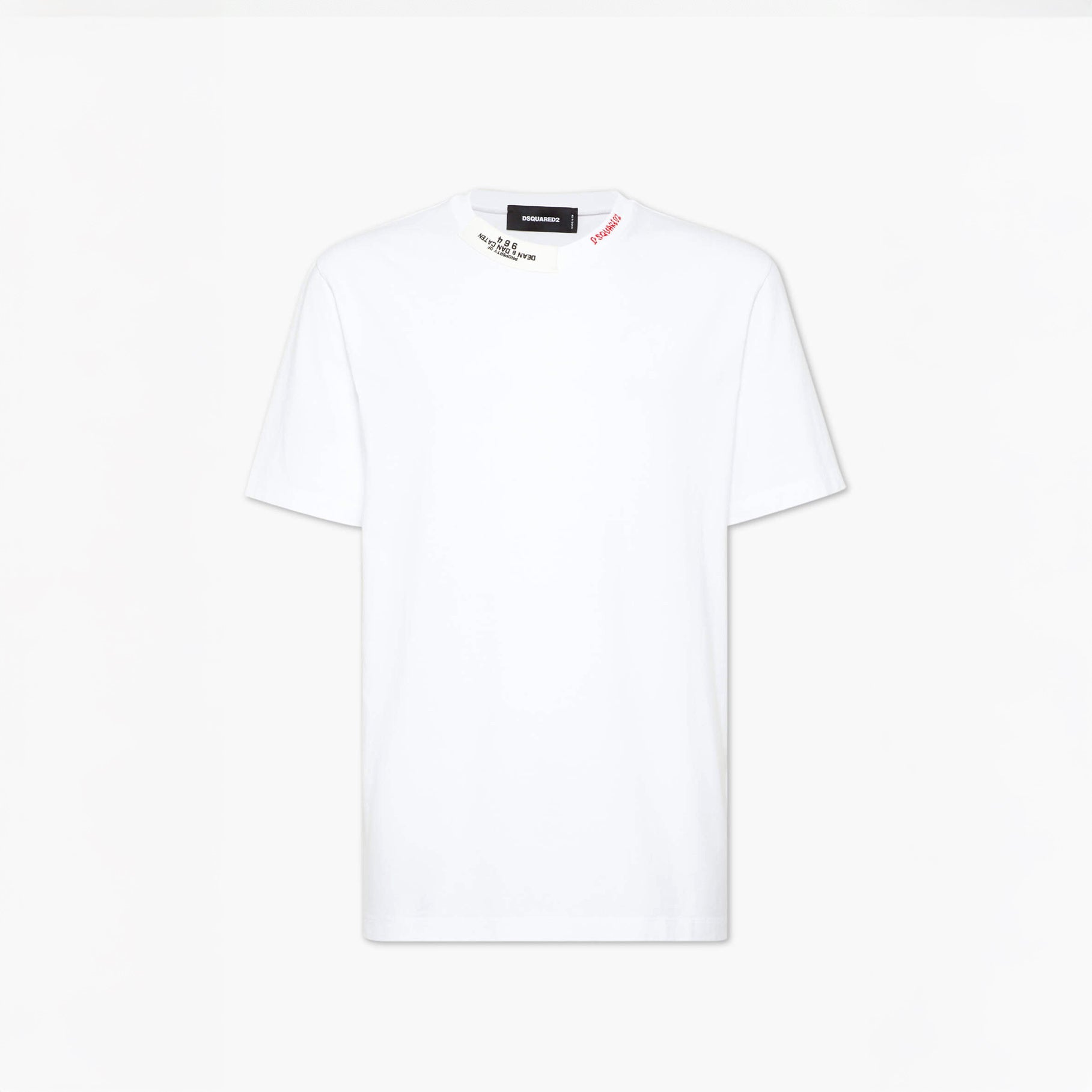 T-shirt Dsquared2 Regular Fit Brodé Blanc