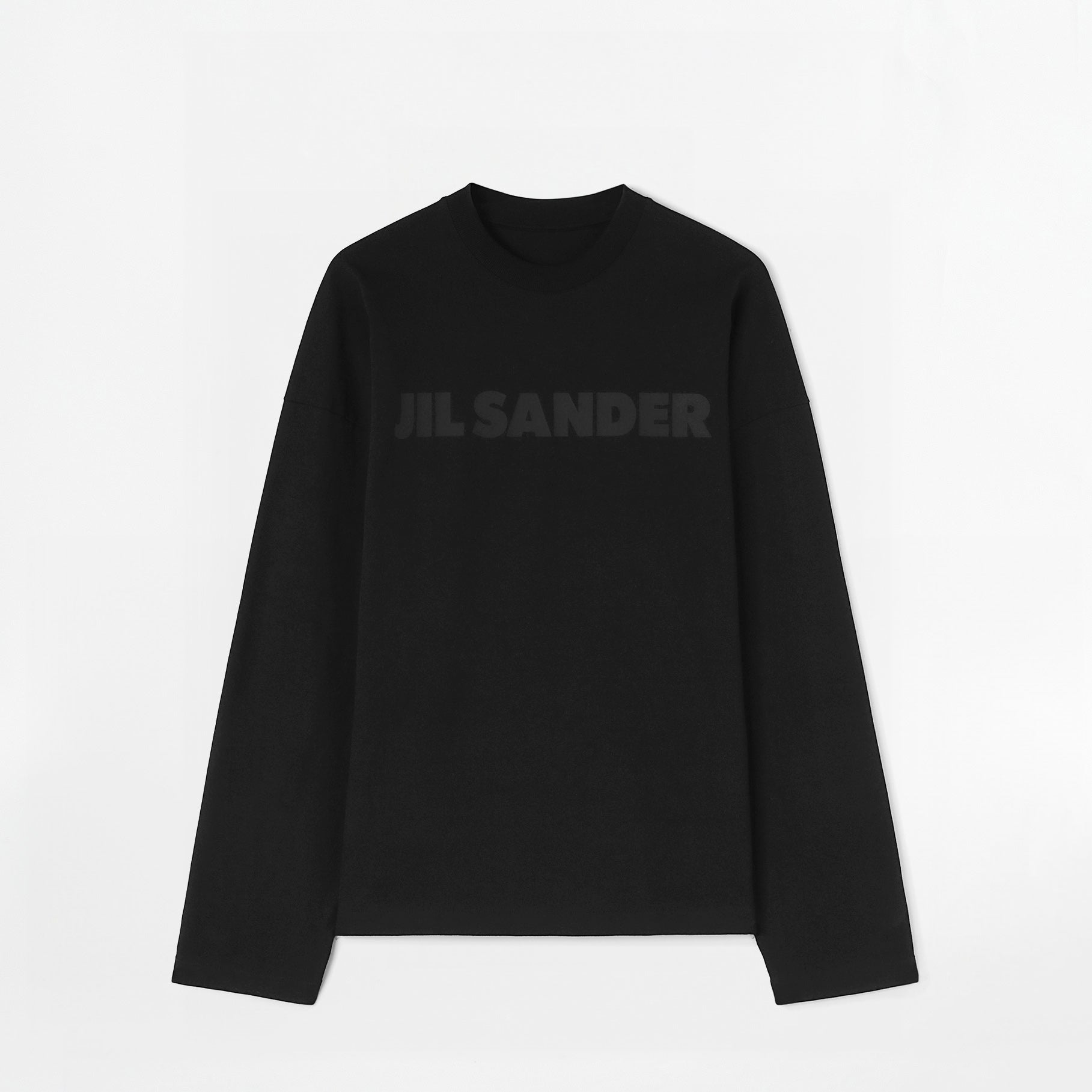 T-shirt Jil Sander Logo Jersey Black