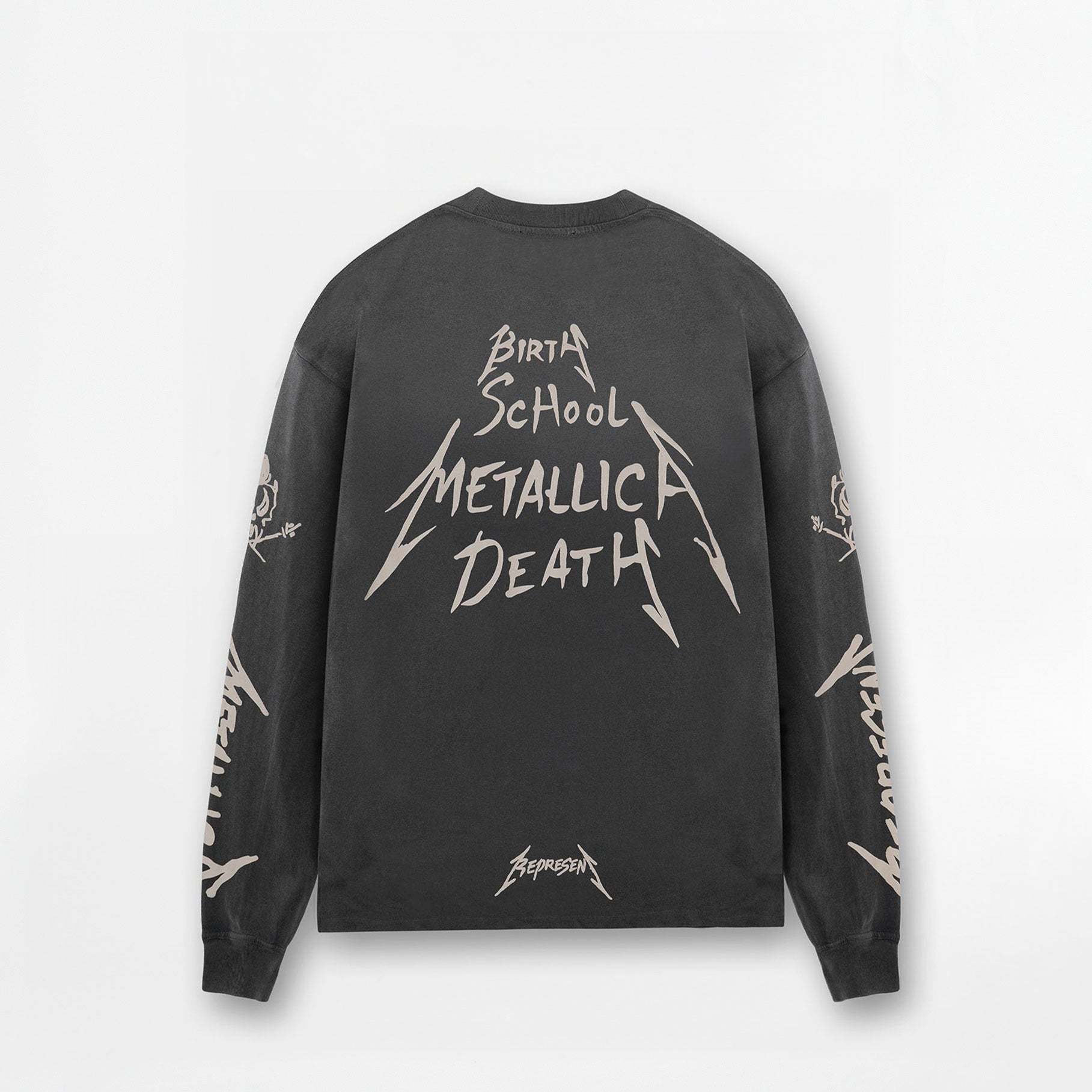T-shirt Manches Longues Represent x Metallica Birth School Noir Vintage