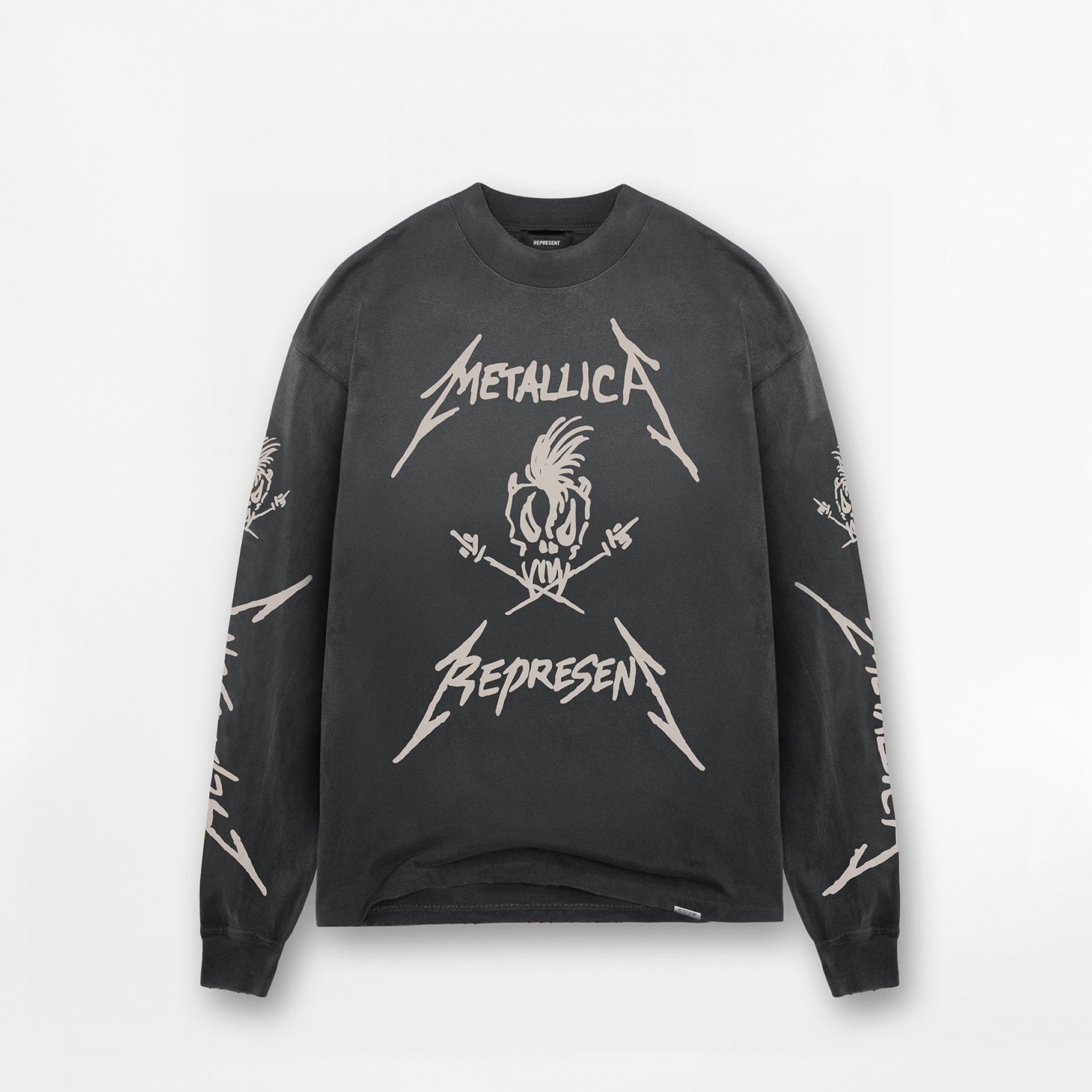 T-shirt Manches Longues Represent x Metallica Birth School Noir Vintage