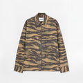 Jil Sander Tiger Striped Camouflage Print Shirt Brown