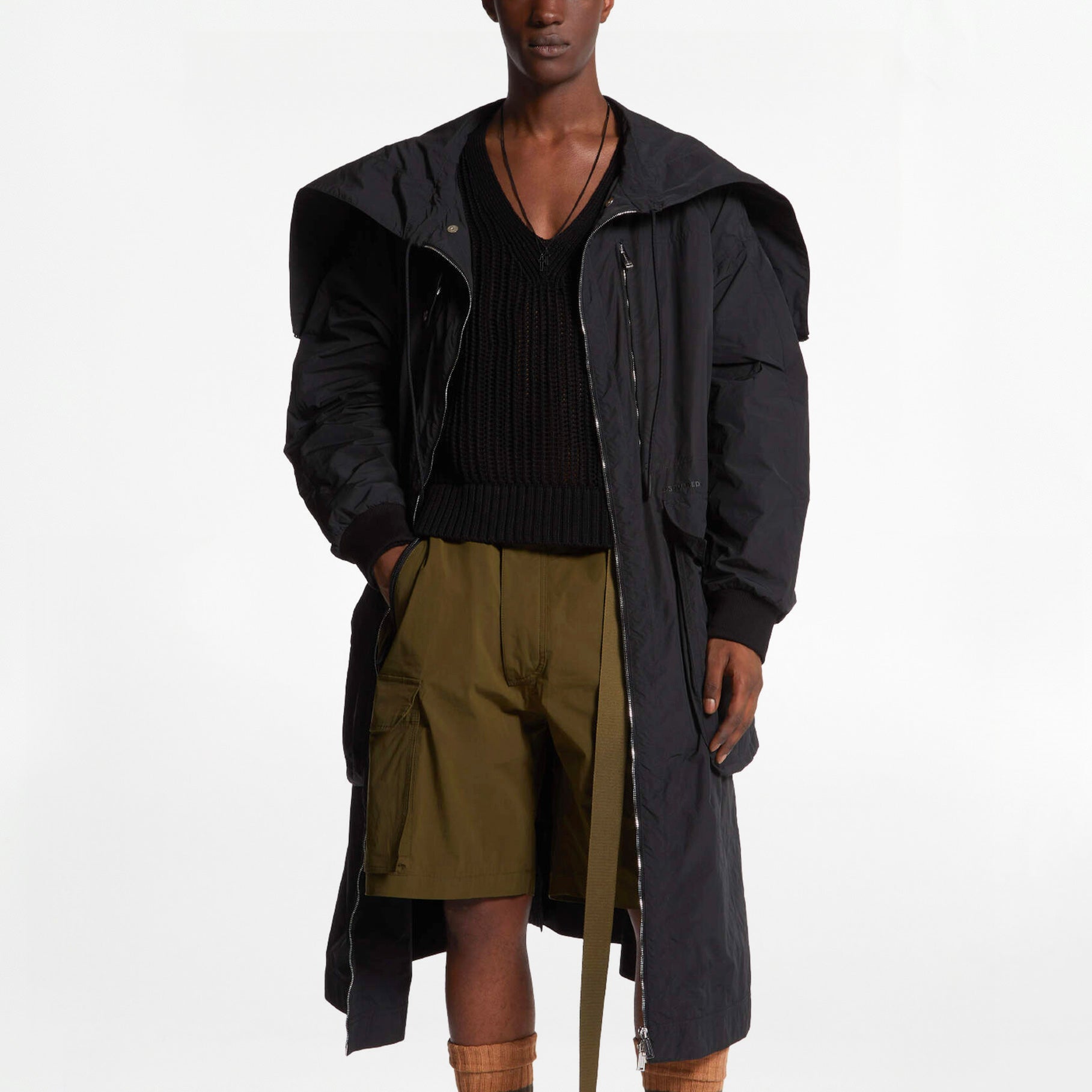 Parka Dsquared2 Superlight Oversized Noir