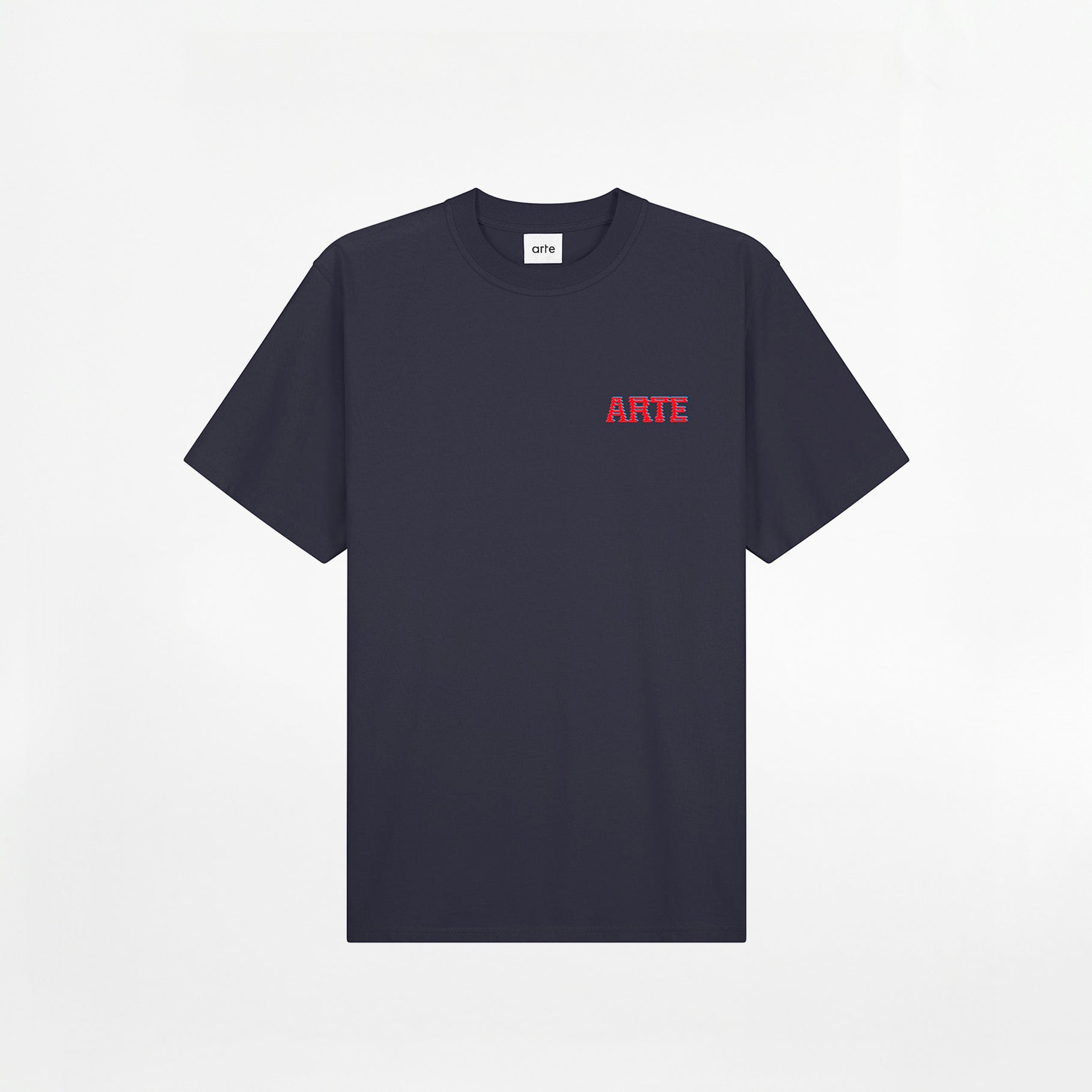 T-shirt Arte Mural Print Bleu Marine