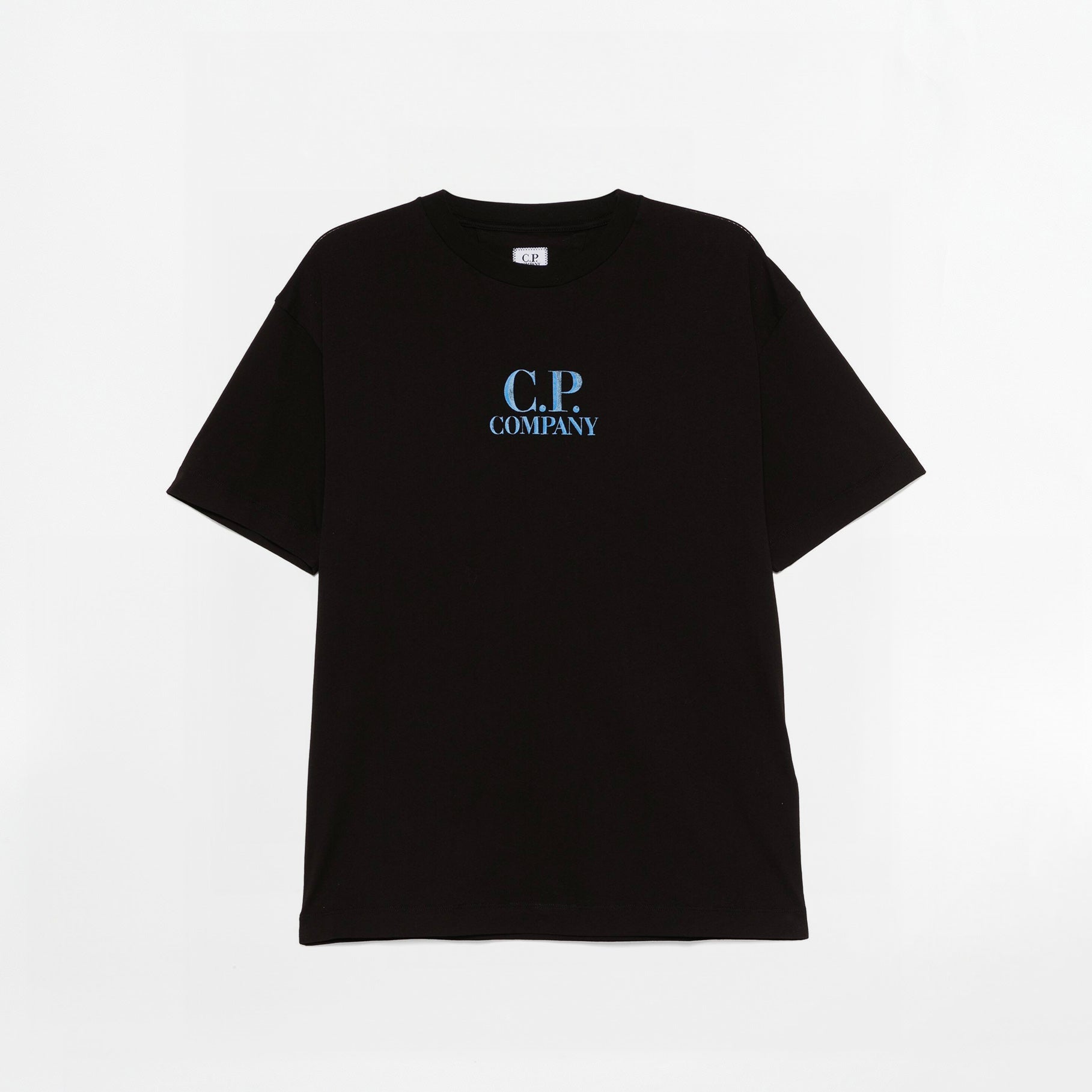 T-shirt C.P. Company 30/1 Jersey Logo Noir