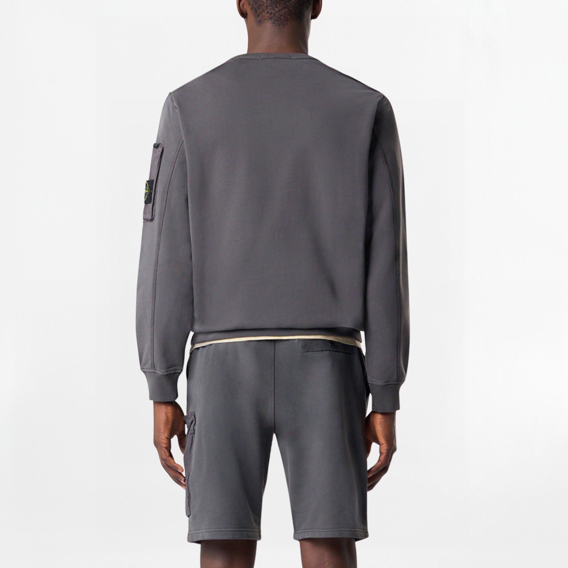 Sweatshirt Stone Island Cotton Fleece 6100003 Charcoal