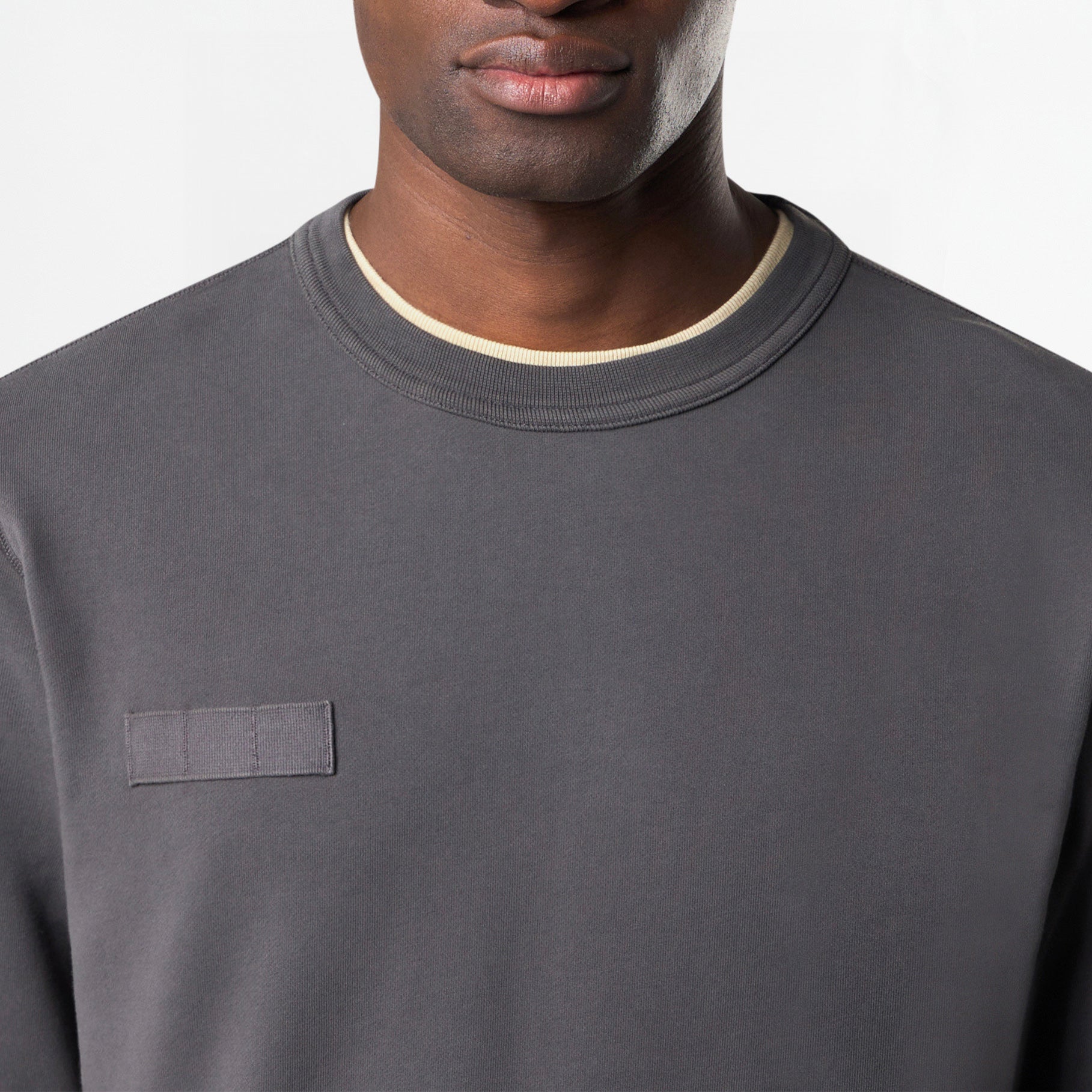 Sweatshirt Stone Island Cotton Fleece 6100003 Charcoal