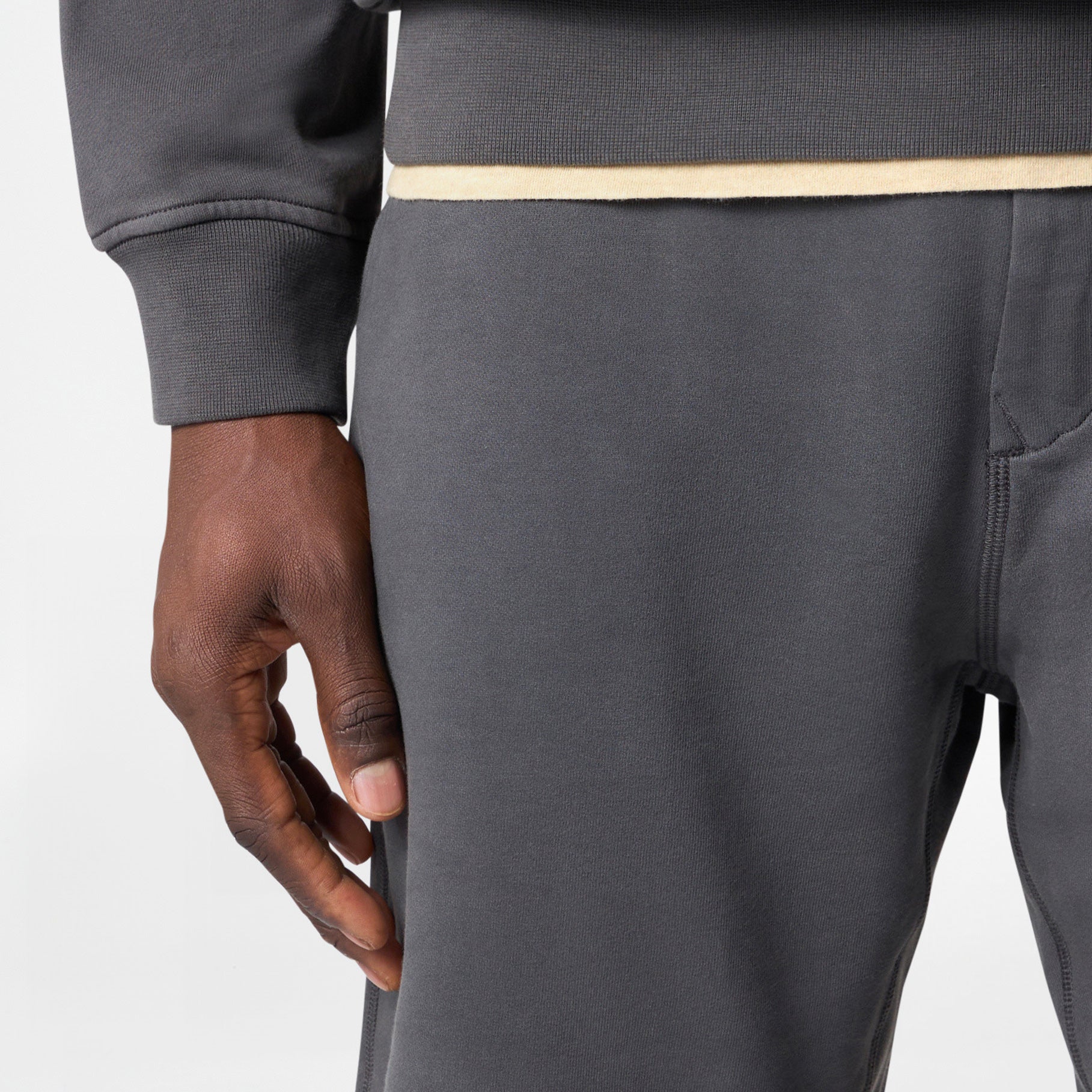 Sweatshirt Stone Island Cotton Fleece 6100003 Charcoal