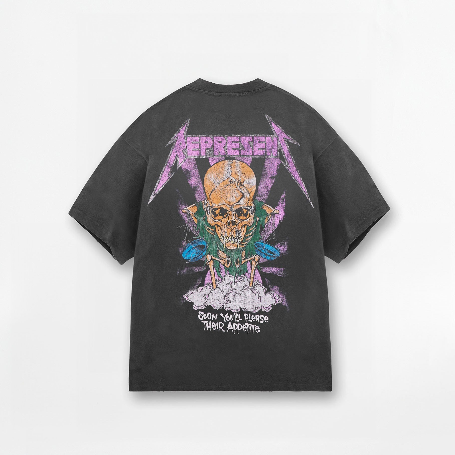 Represent x Metallica Justice For All T-shirt - Light Black