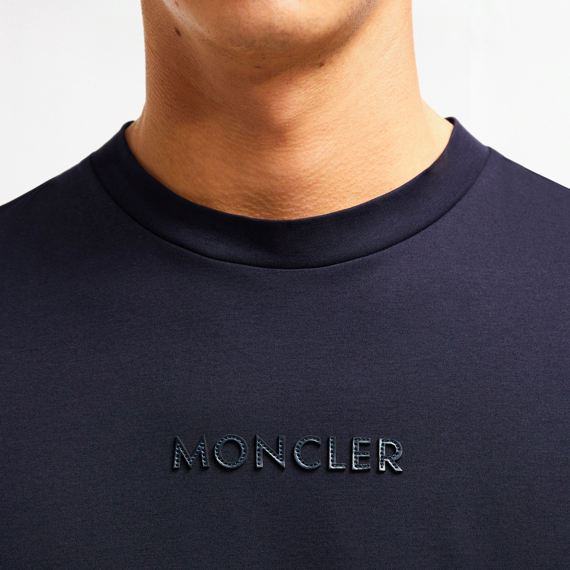 T-shirt Moncler Classique Logo Marine