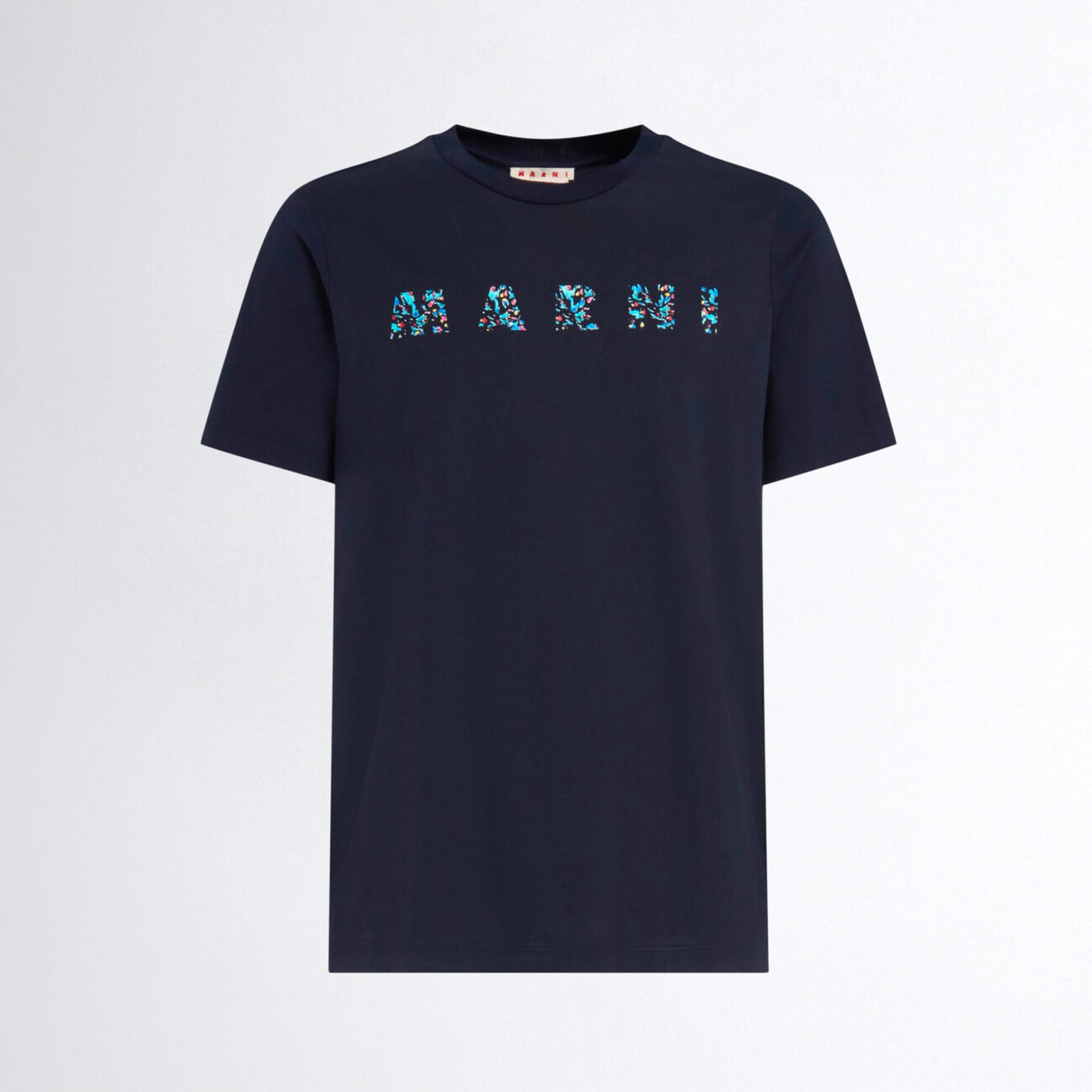 T-shirt Marni Imprimé Logo Bleu