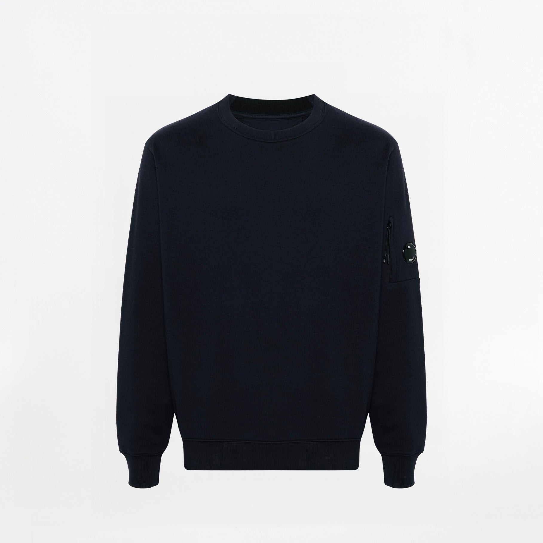 Sweat CP Company Diagonal Raised Fleece Lens Total Eclipse