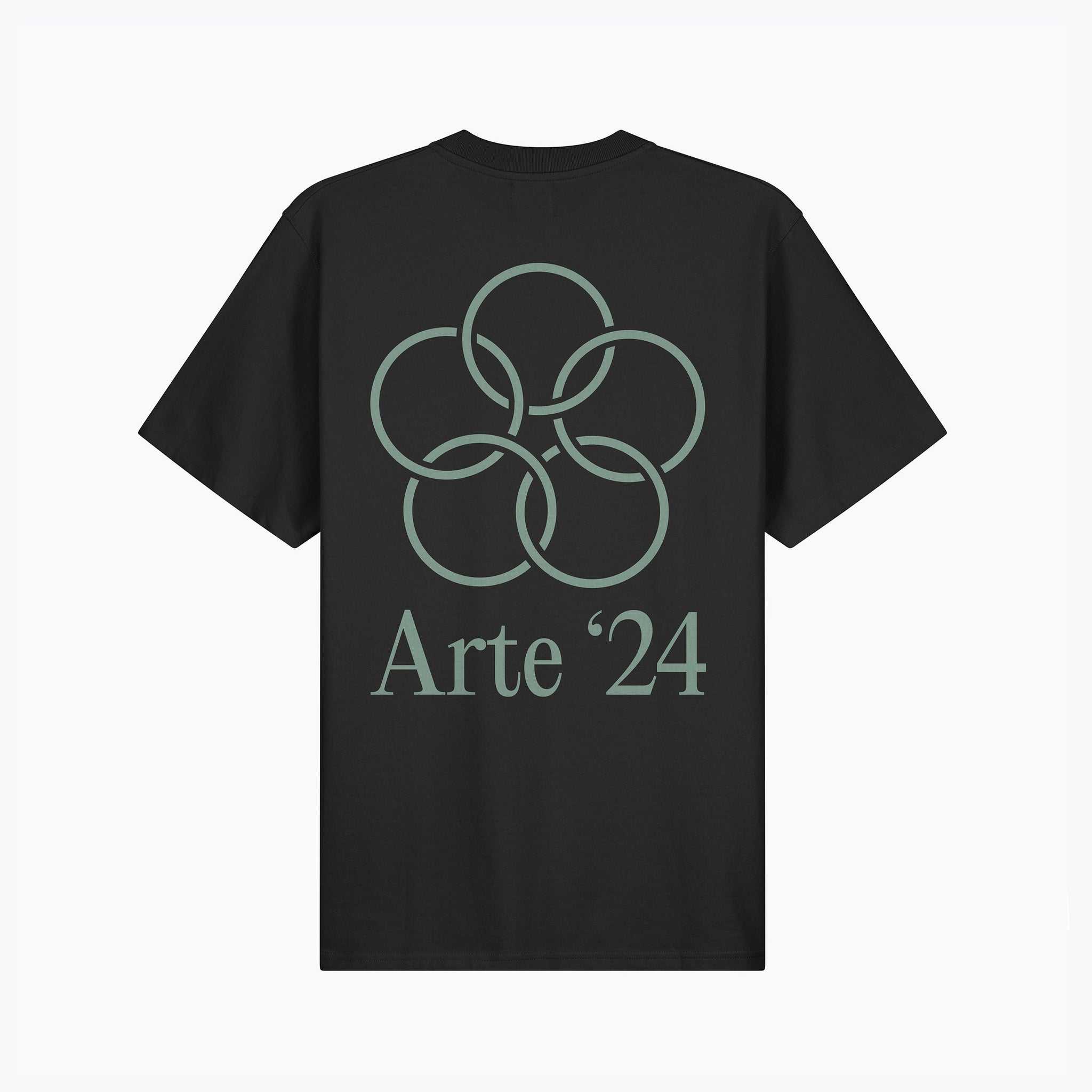 T-shirt Arte '24 Circles Noir