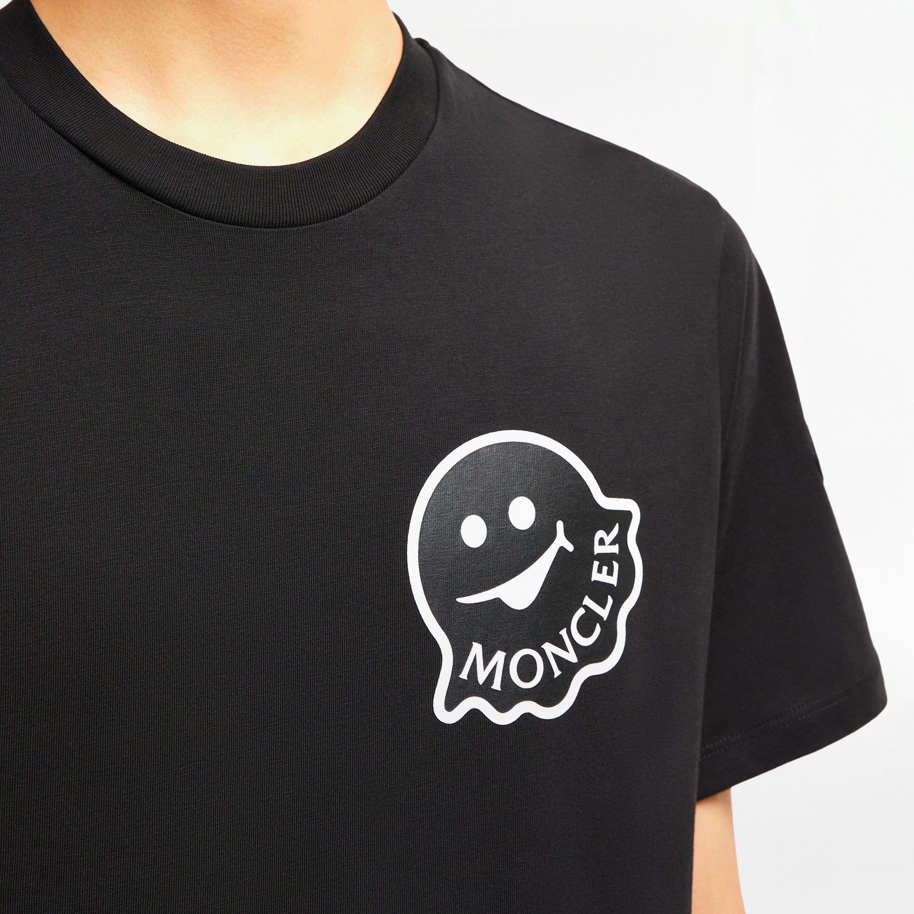 T-shirt Moncler Ghost Logo Noir