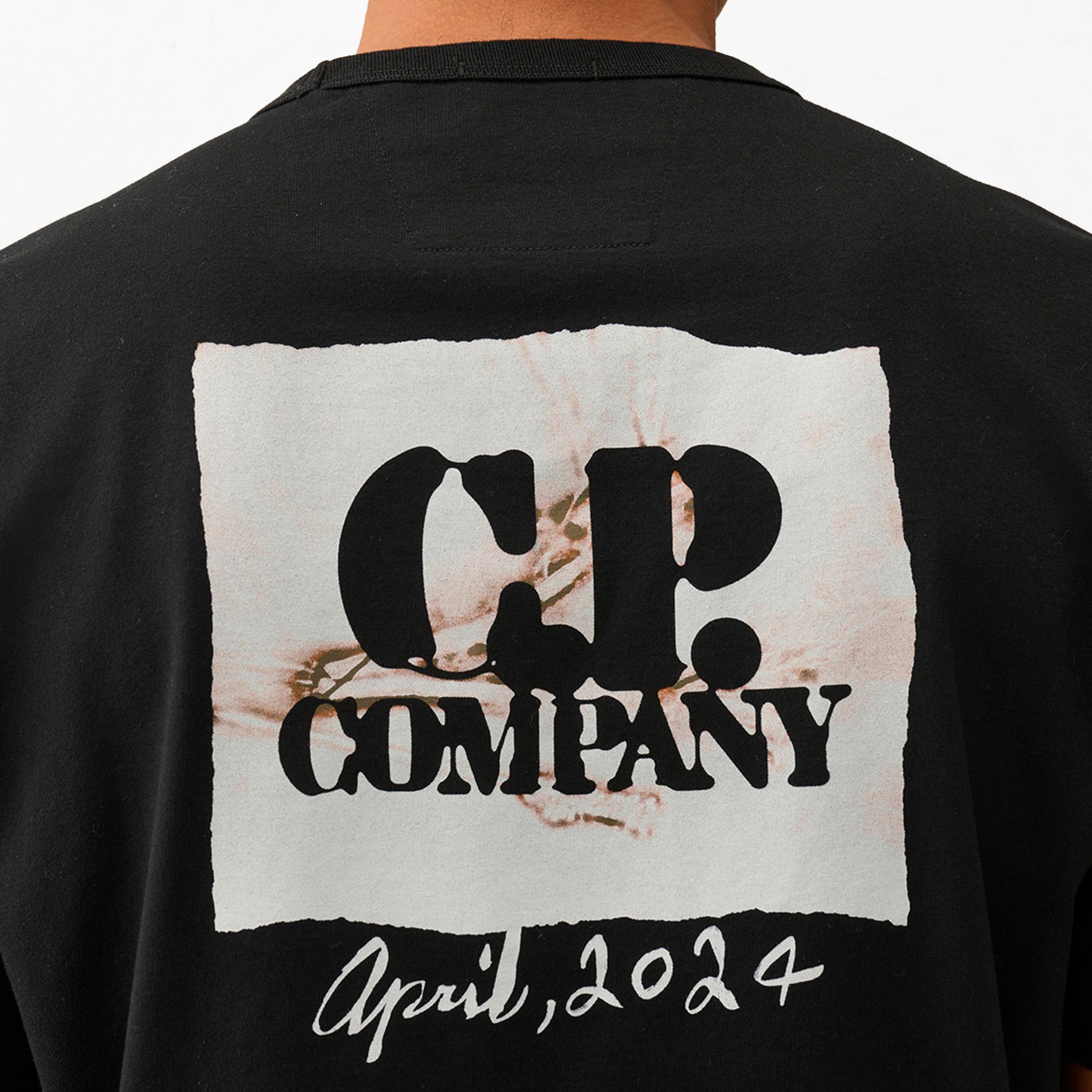 T-shirt Cp Company Graphique 30/2 Noir