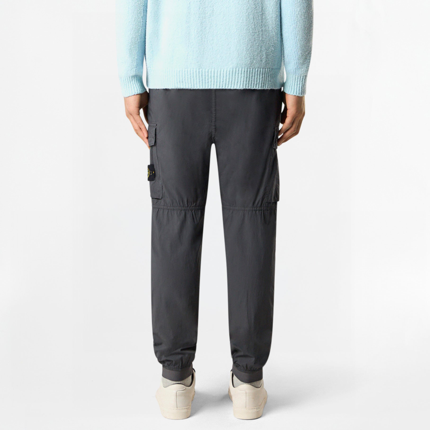 Pantalon Cargo Stone Island Stretch Cotton Tela Paracadute 3100031 Charcoal