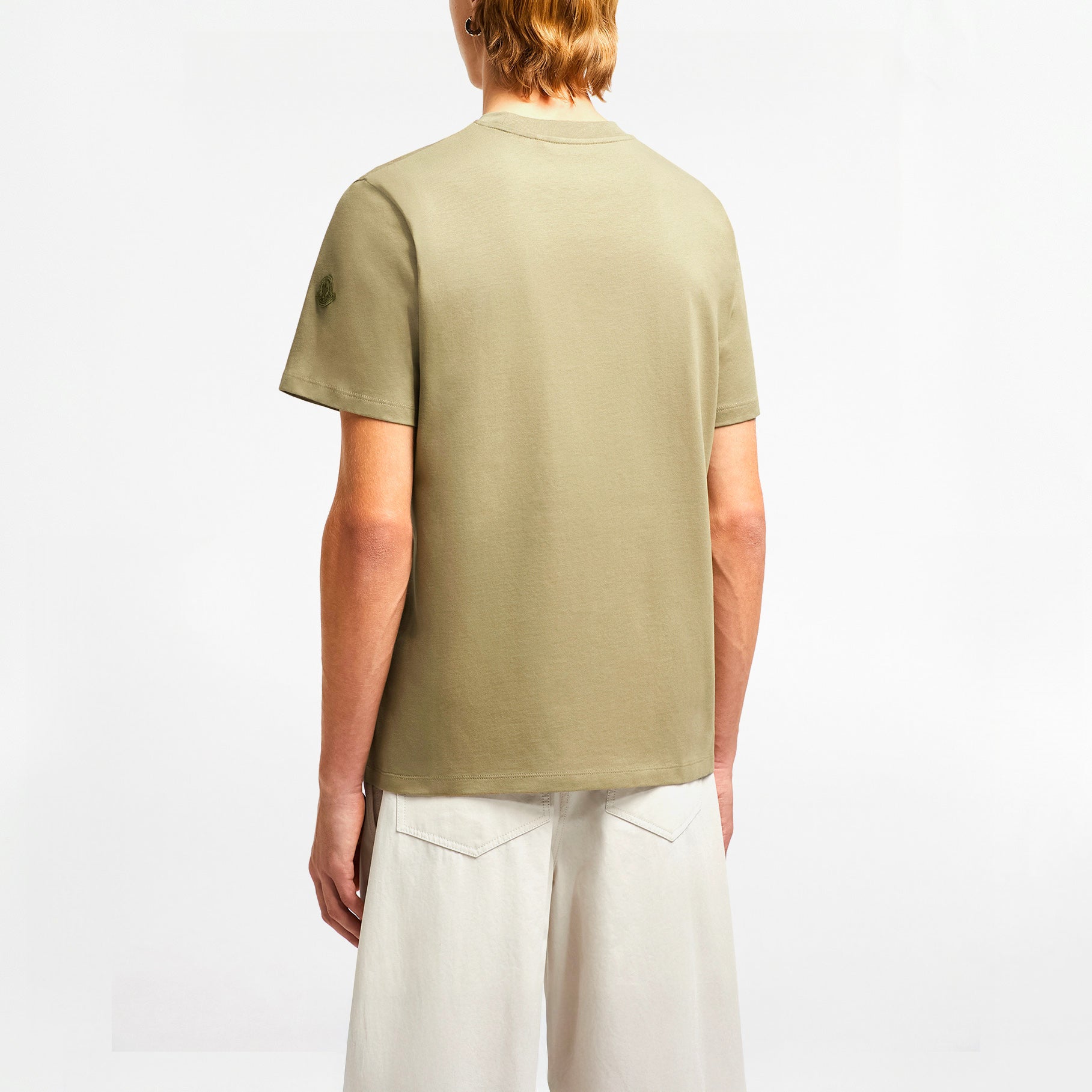 T-shirt Moncler Ghost Logo Sage Green