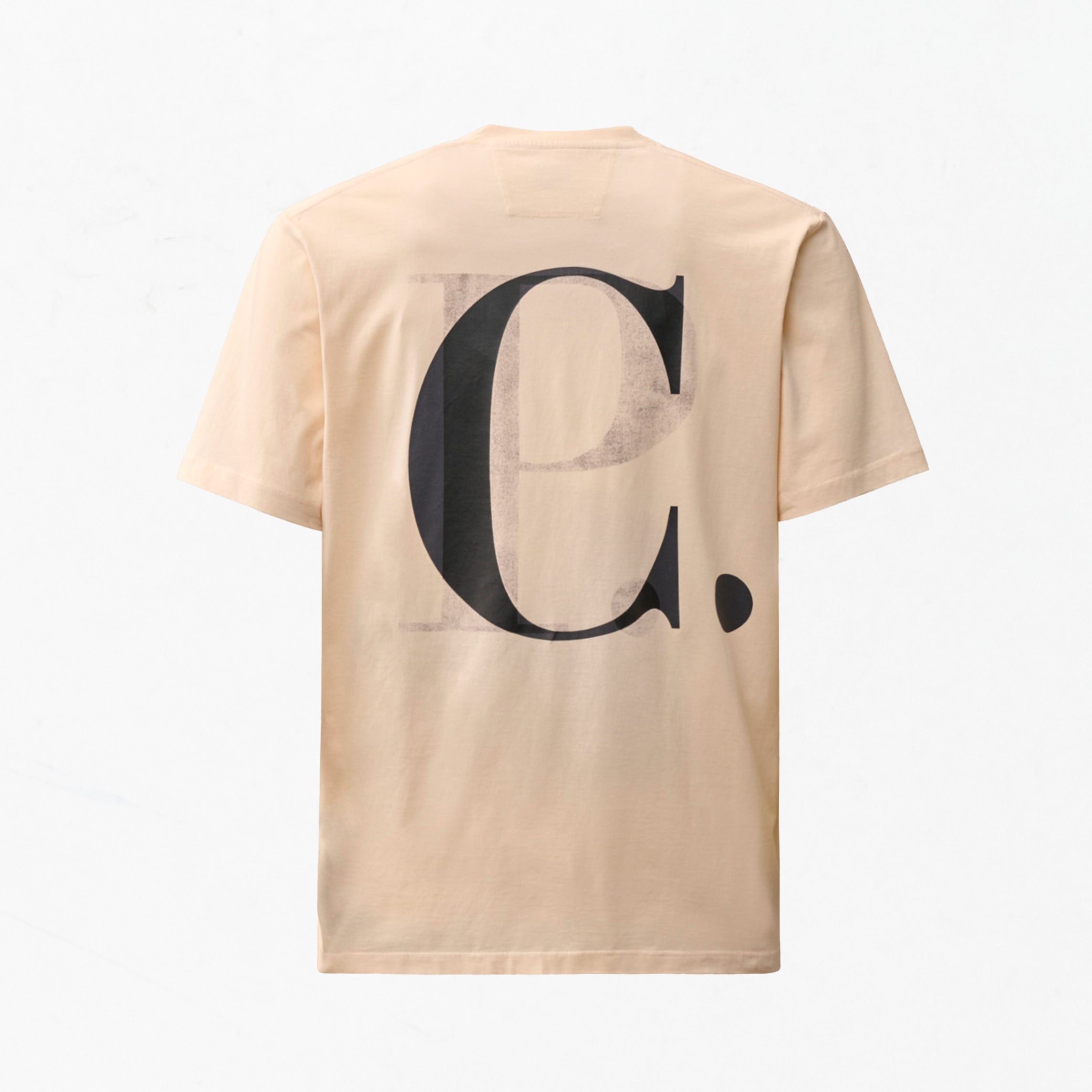 T-shirt Cp Company Graphique 30/1 Beige