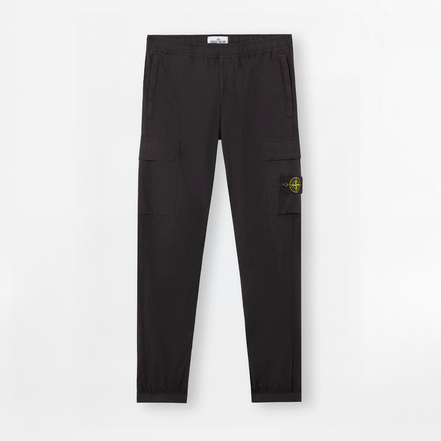 Pantalon Cargo Stone Island Stretch Cotton Tela Paracadute 3100031 Noir
