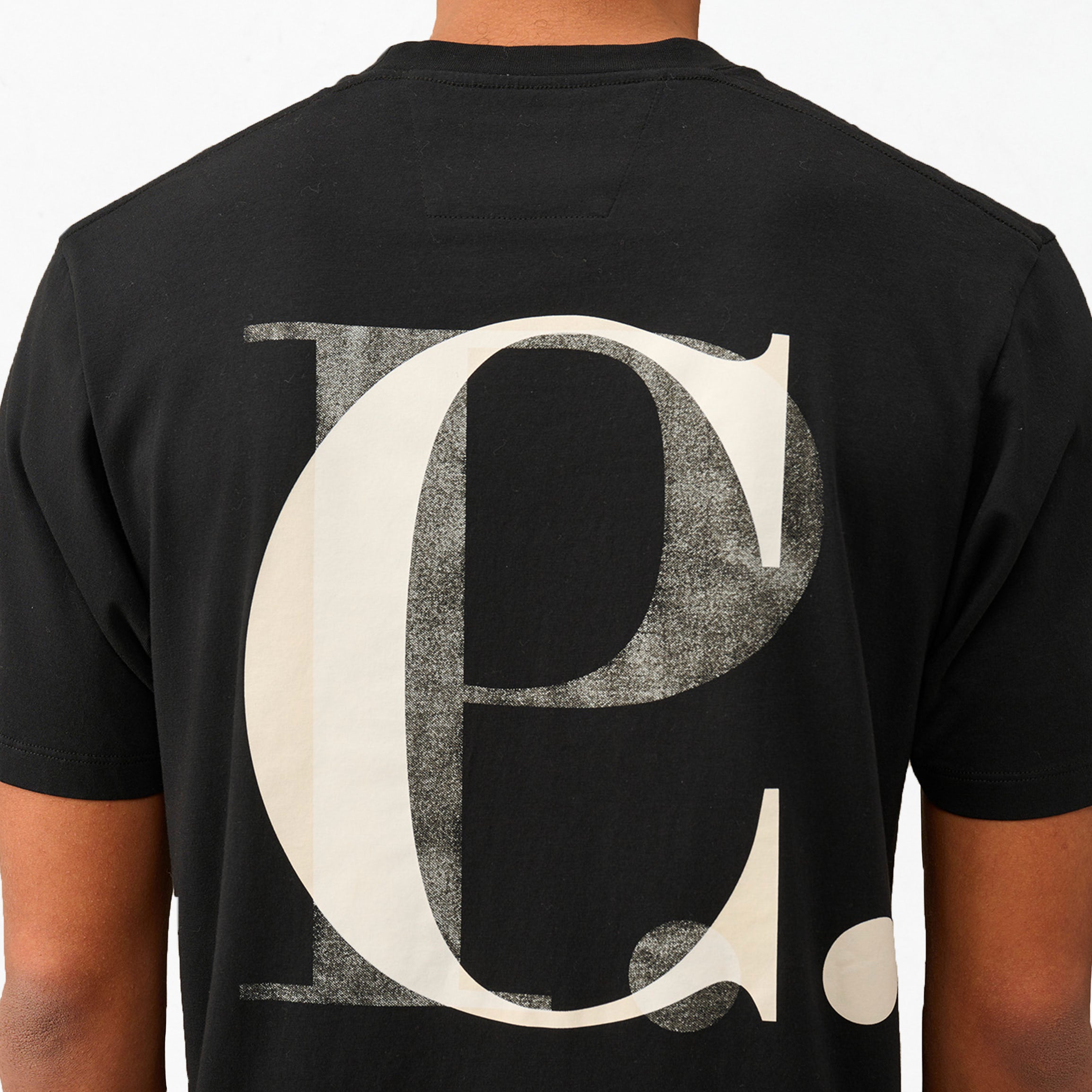 T-shirt Cp Company Graphique 30/1 Noir