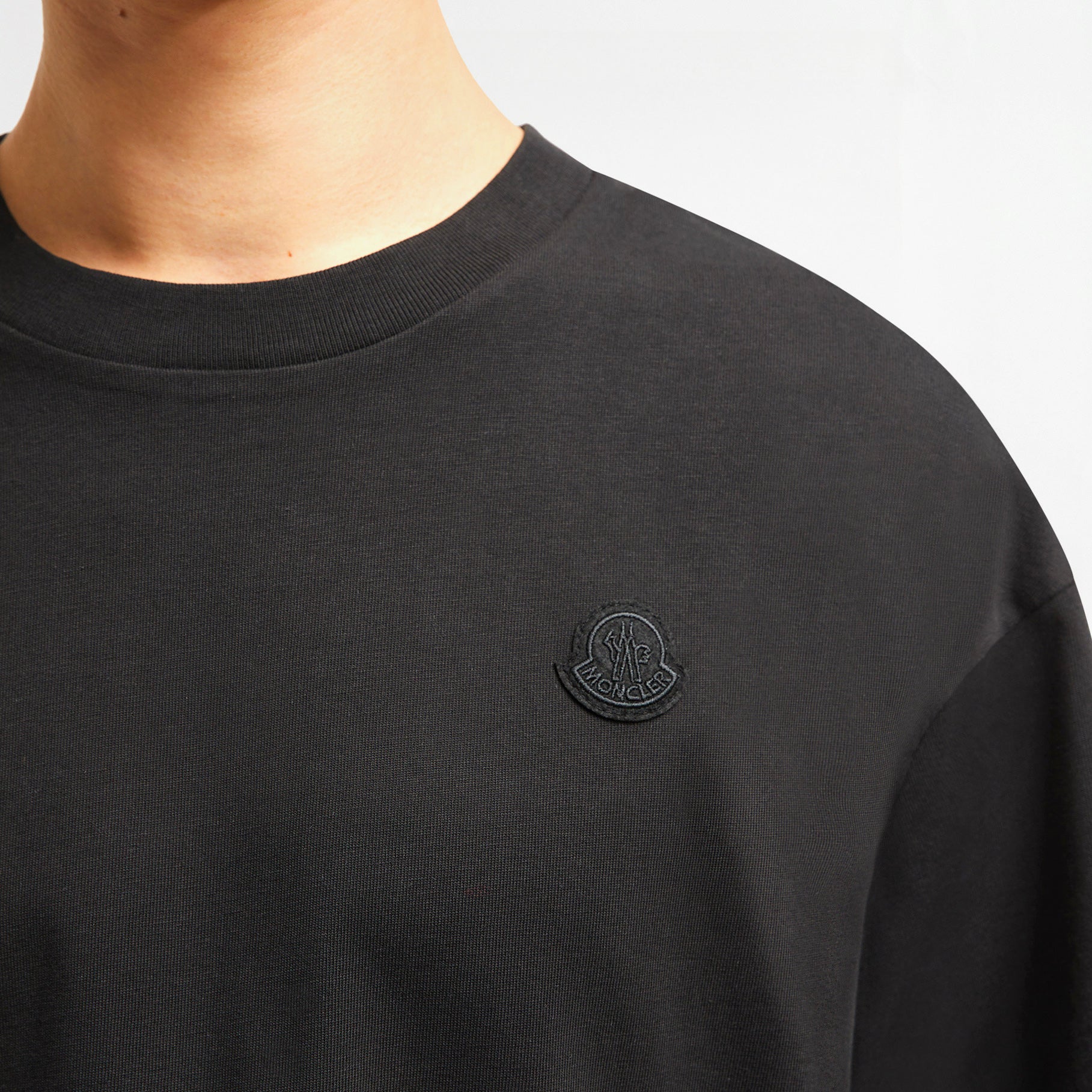T-shirt Moncler Graffiti Logo Noir